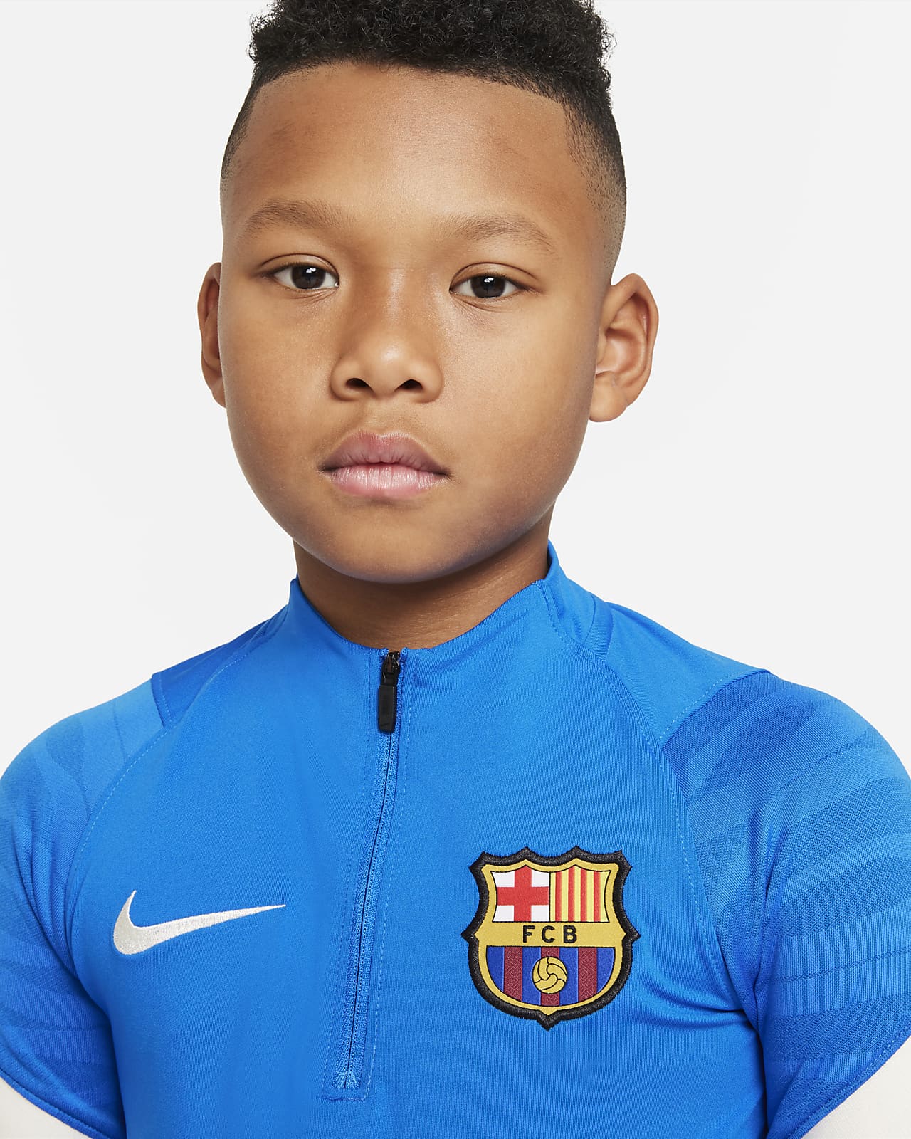 F.C. Barcelona Strike Older Kids' Football Drill Top. Nike AE