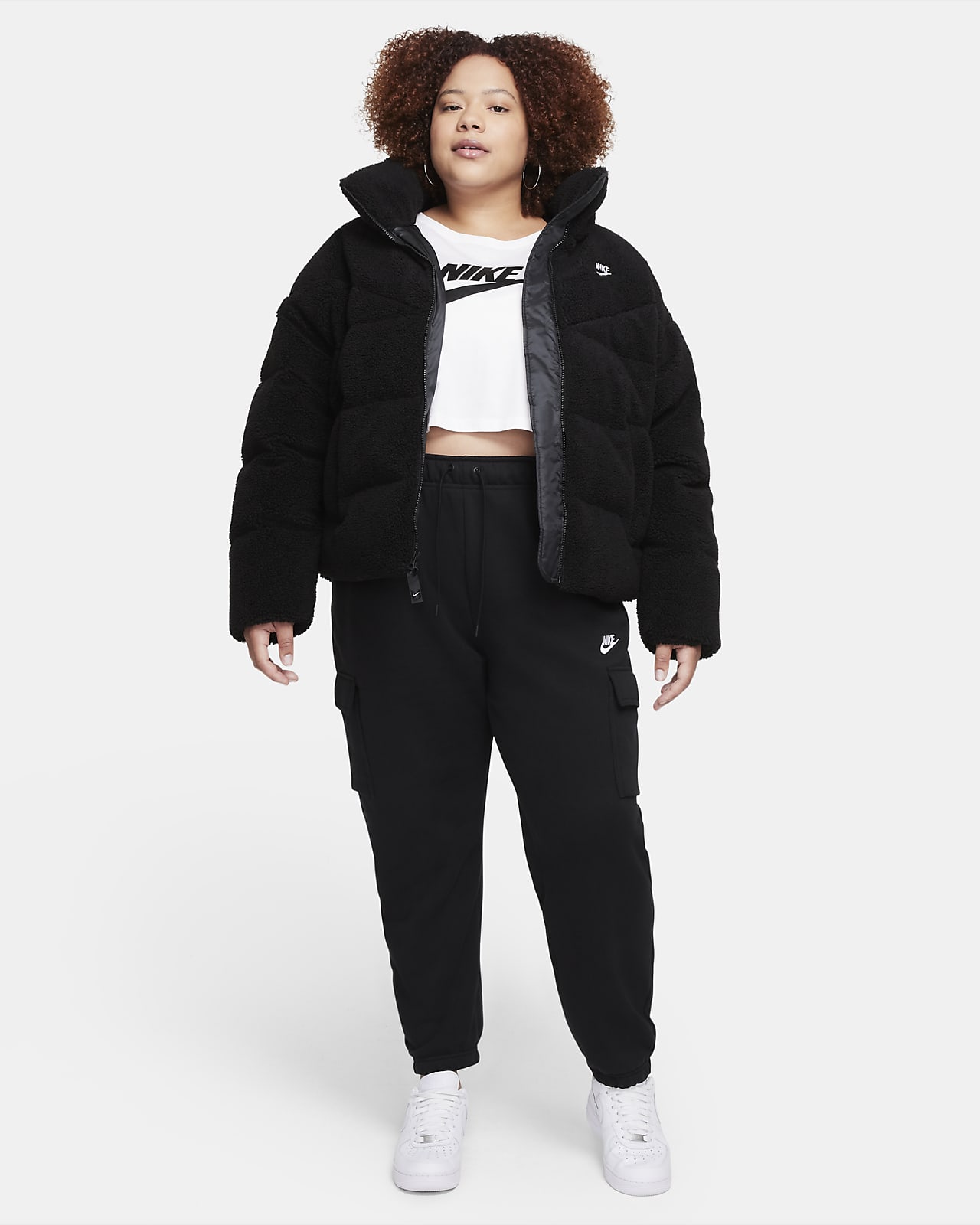 nike coat plus size