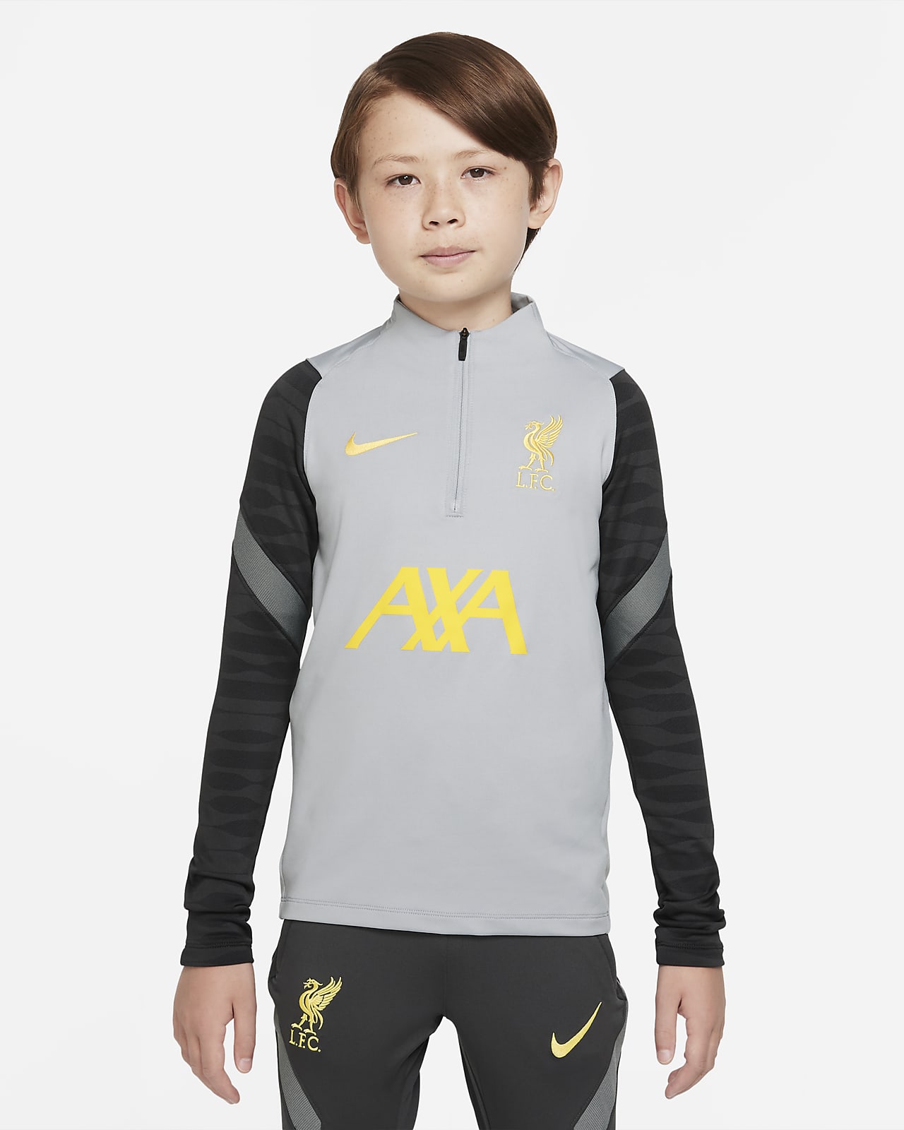 nike academy drill top grey