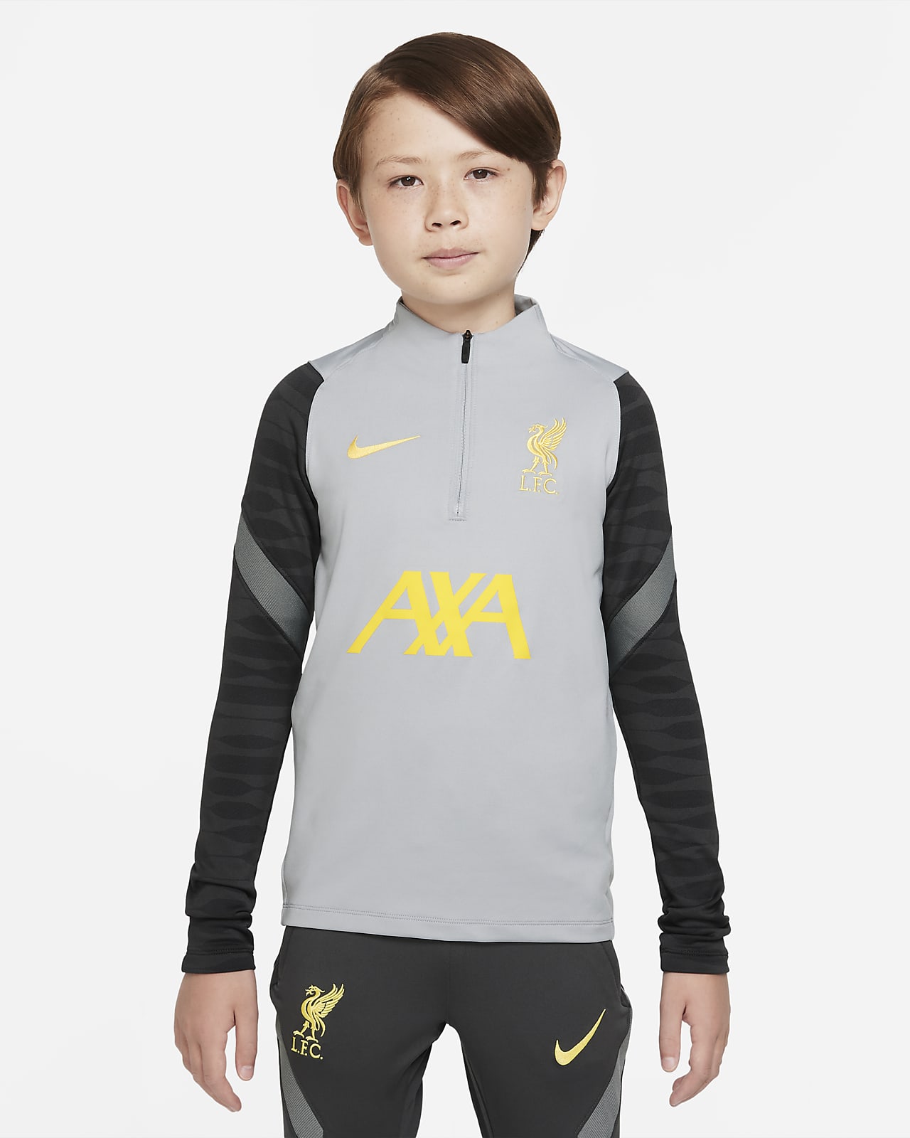 Treningowa koszulka piłkarska dla dużych dzieci Liverpool FC Strike Nike Dri-FIT
