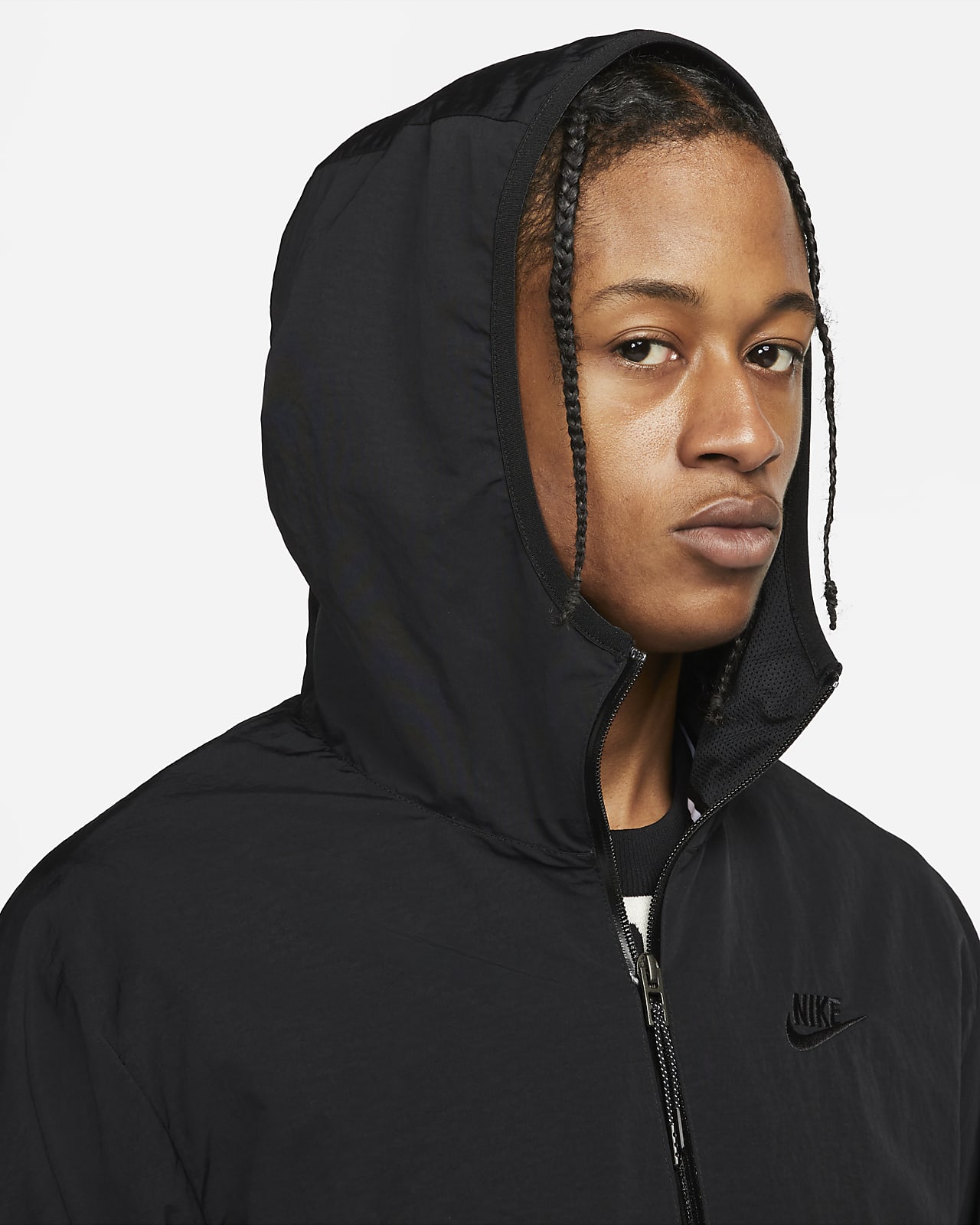 Nike Sportswear Tech Woven Men's Full-Zip Lined Hooded Jacket. Nike HU