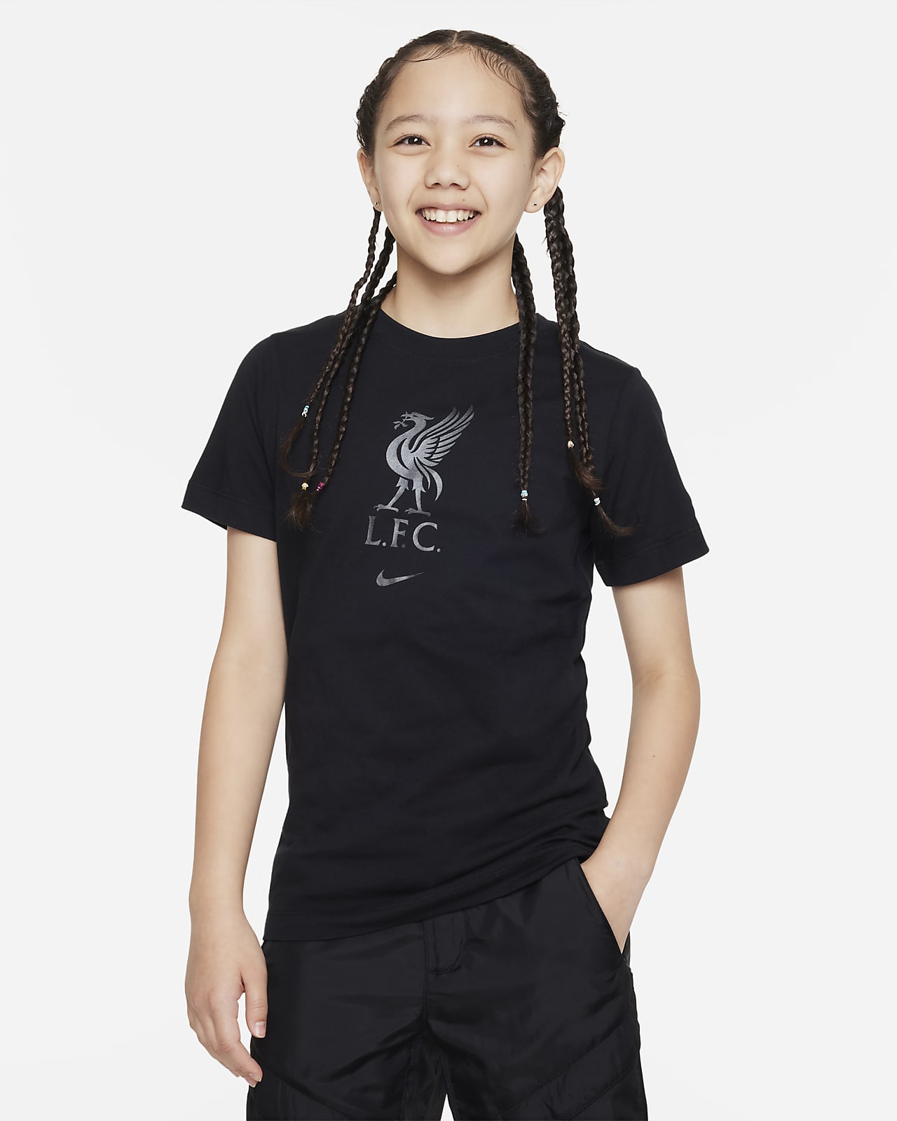 Liverpool FC Crest Big Kids' Nike T-Shirt. Nike JP