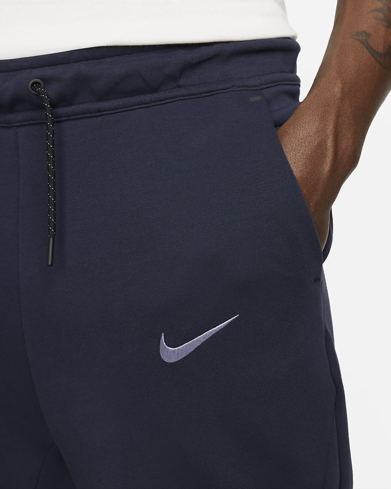 Nike Sportswear PHOENIX FLEECE PANT - Tracksuit bottoms - obsidian/dark  blue 