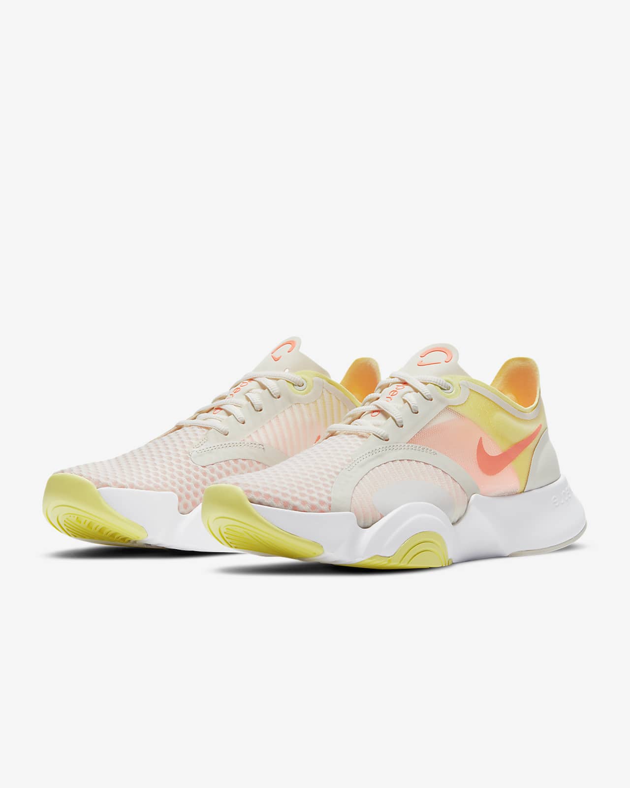 nike training superrep go trainers in neon green