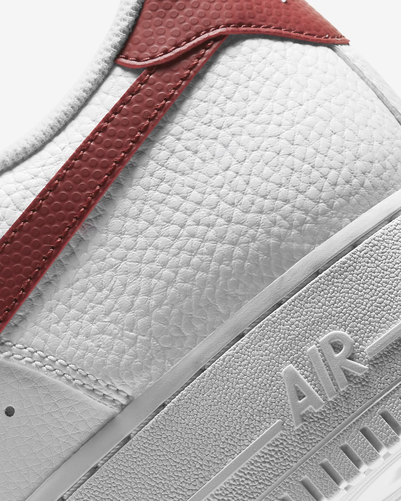 Nike Sportswear AIR FORCE 1 - Trainers - white/team red/white