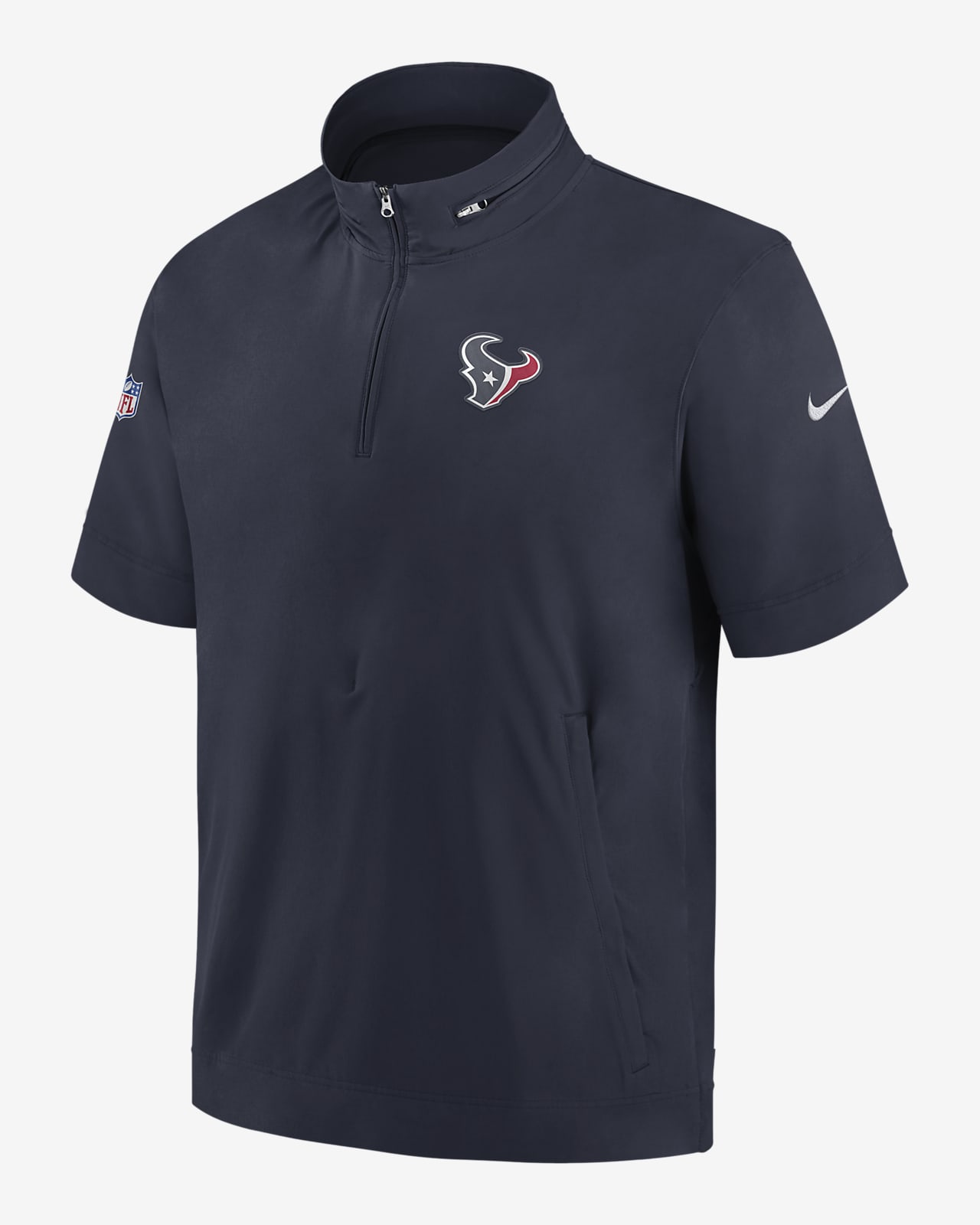 Nike Men's Sideline Coach (NFL Houston Texans) Short-Sleeve Jacket in Blue, Size: Small | 00M441L8V-0BM