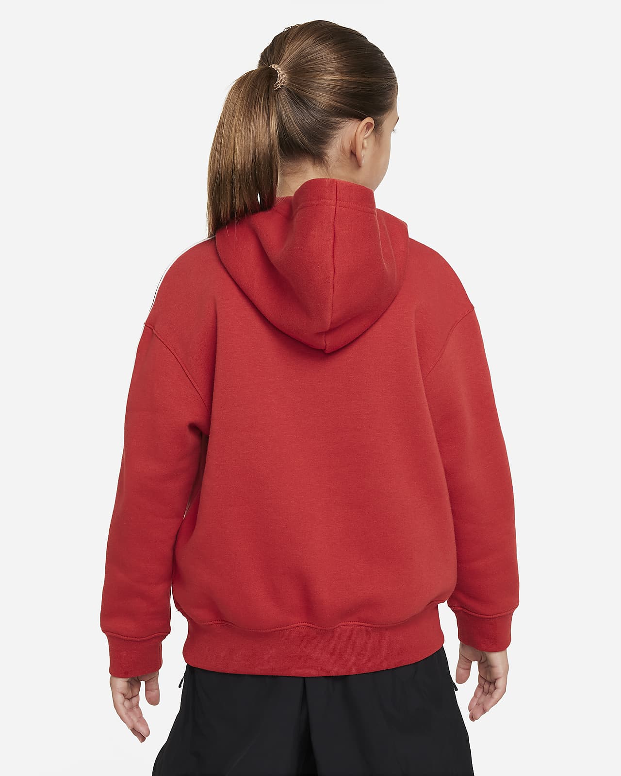 Felpa pullover oversize in fleece con cappuccio Nike Sportswear