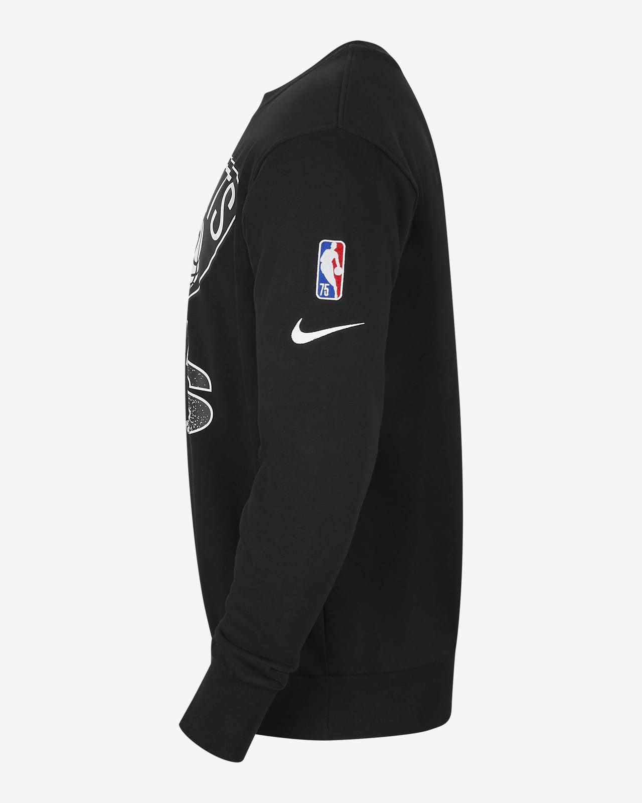 Brooklyn Nets Courtside Men's Nike NBA Fleece Sweatshirt. Nike LU