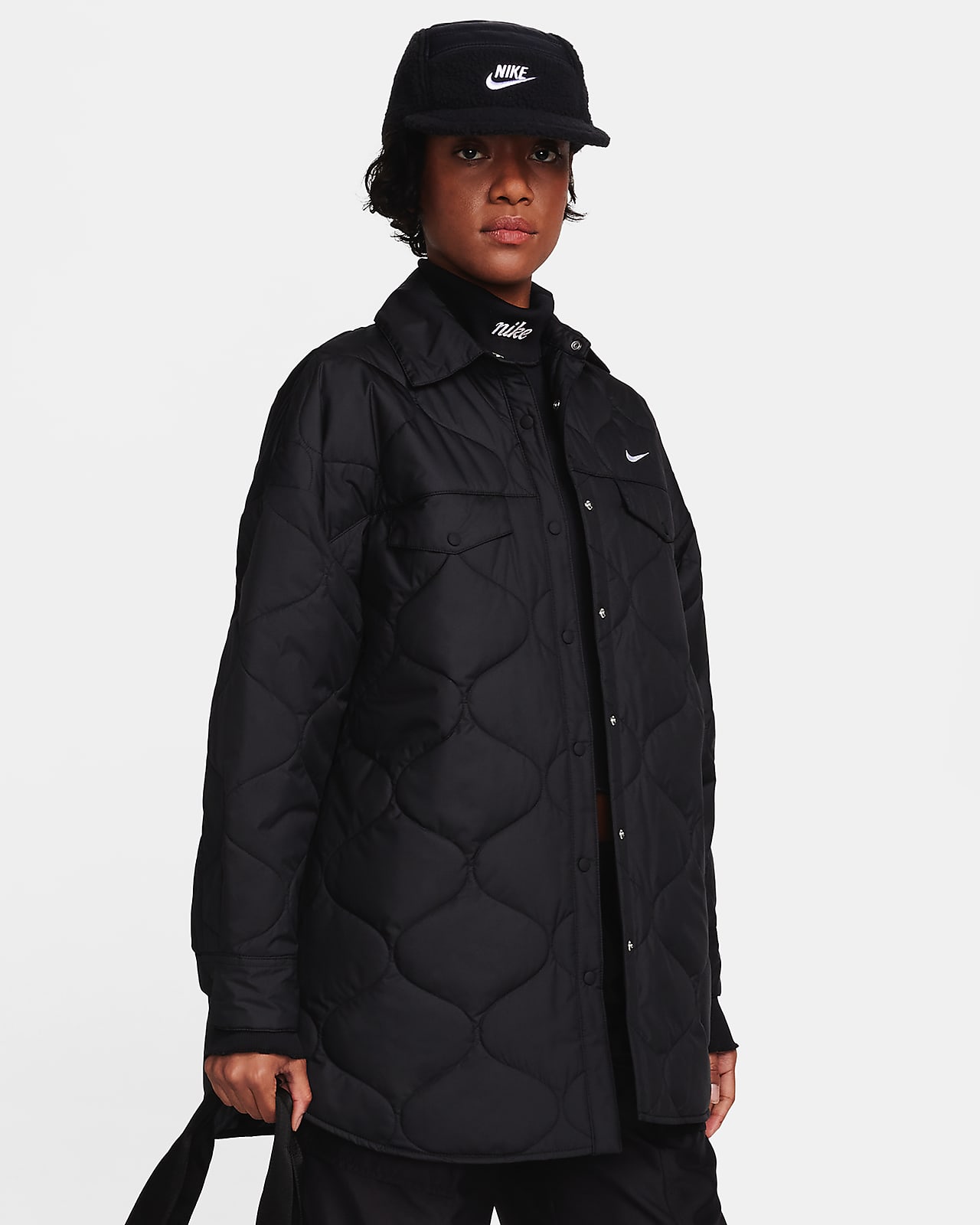 Nike Sportswear Essential doorgestikte trenchcoat voor dames