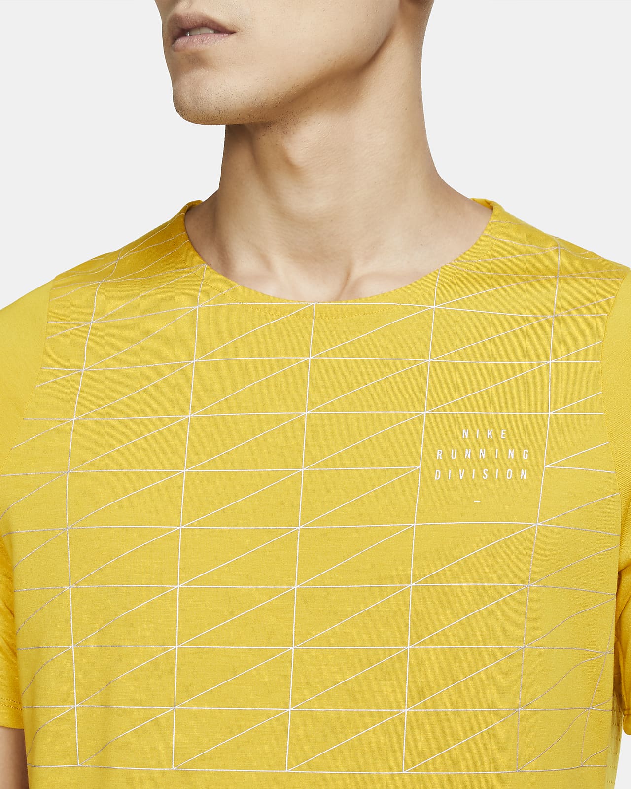 yellow nike running top