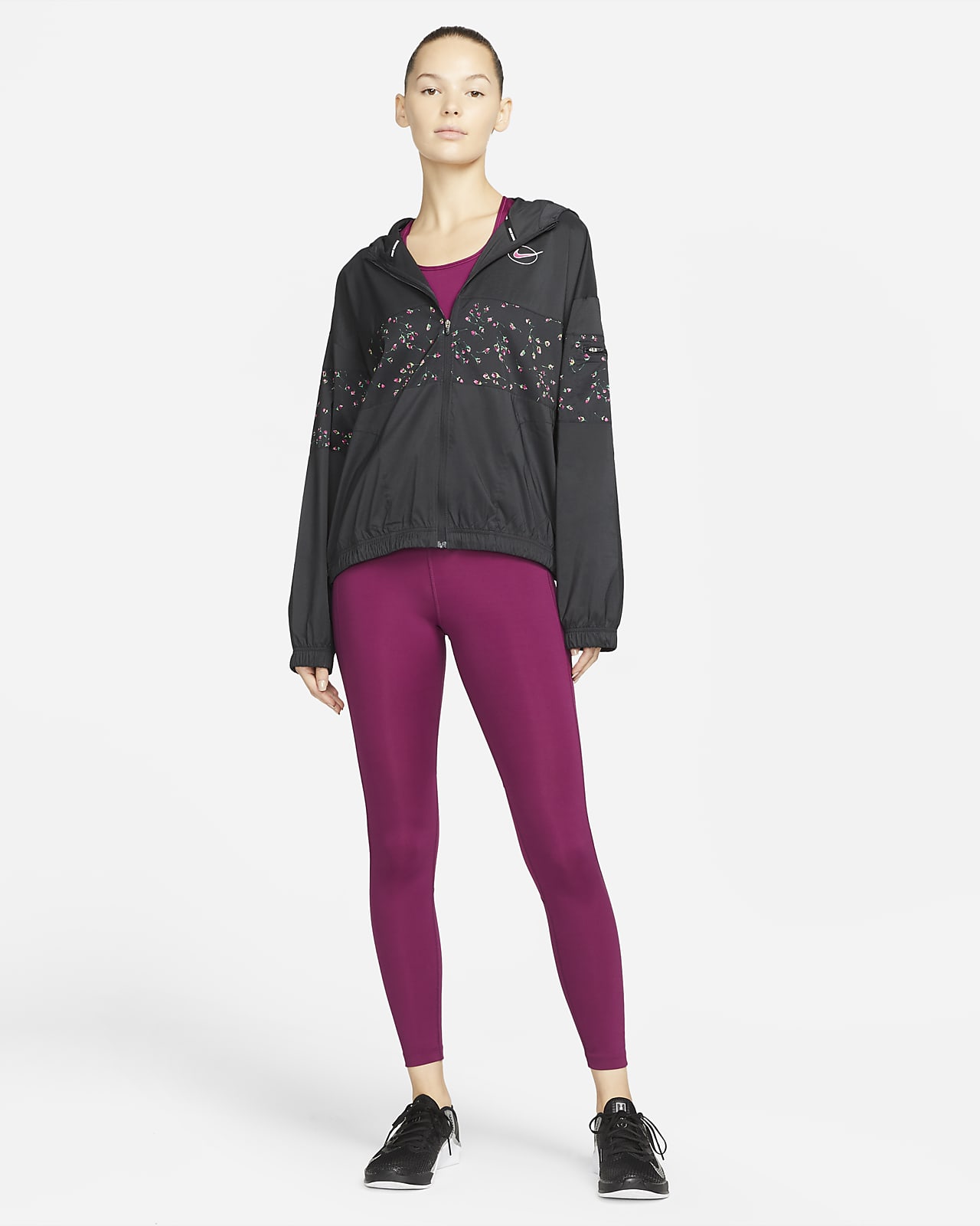 nike tights and jacket