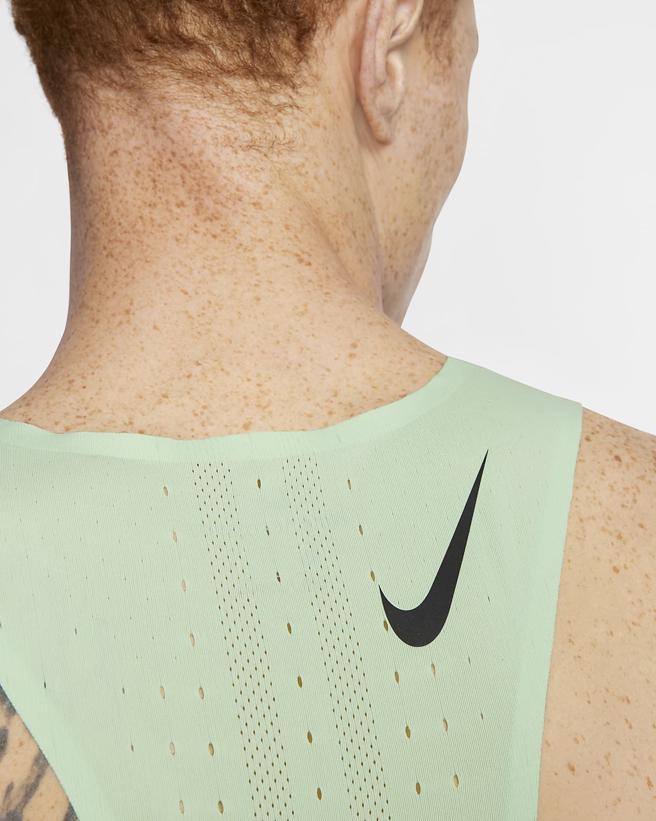 nike aeroswift singlet green