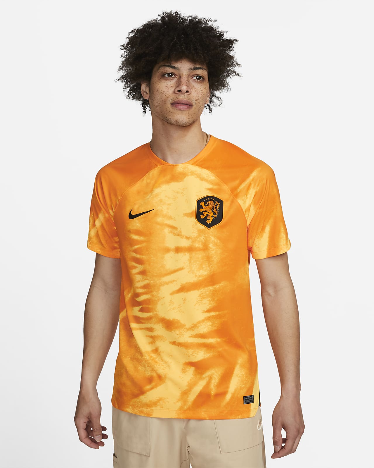 Fotbollströja Nike Dri-FIT Nederländerna 2022/23 Stadium (hemmaställ) för män