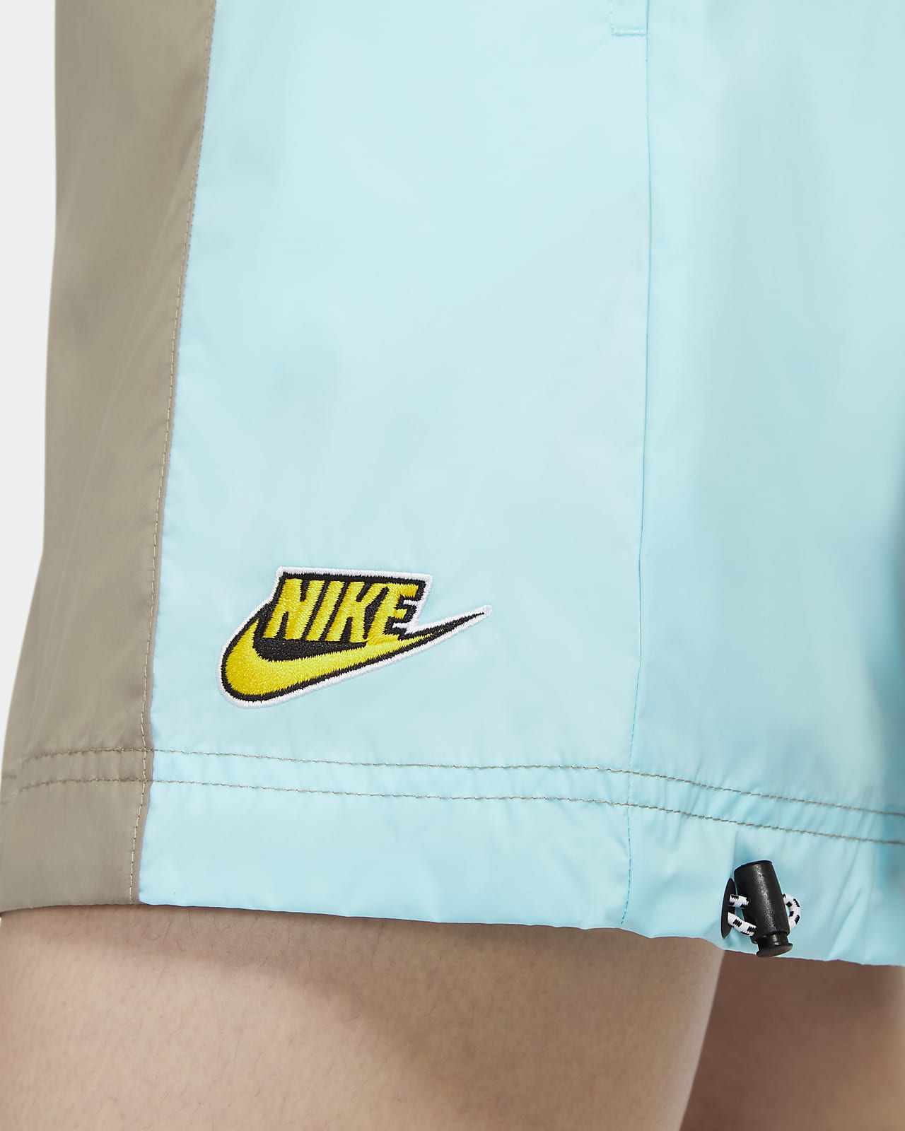 women's nike sportswear icon clash color block short