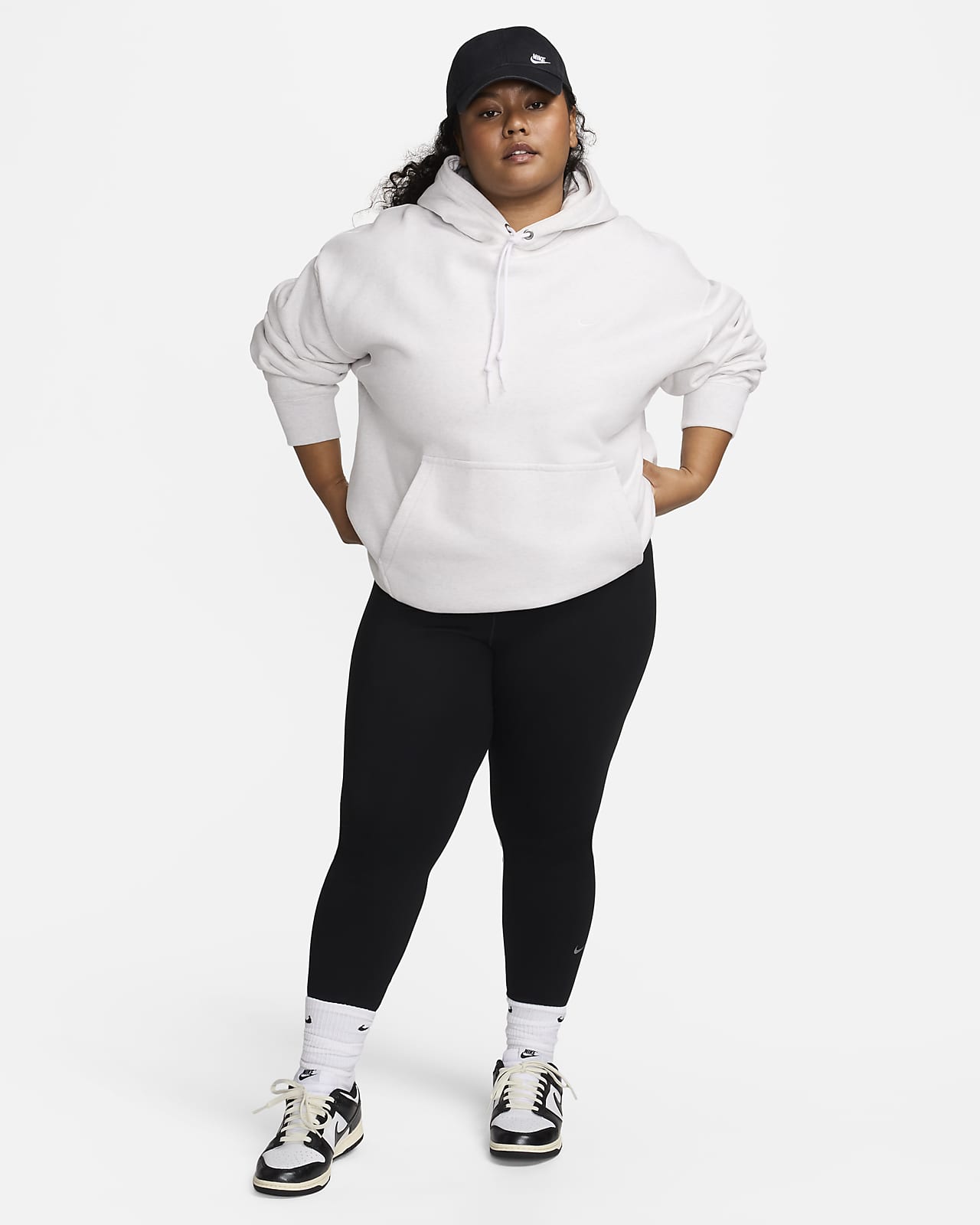 Nike One High-Rise Leggings Plus Size 'Polar/White' - DN5521-450