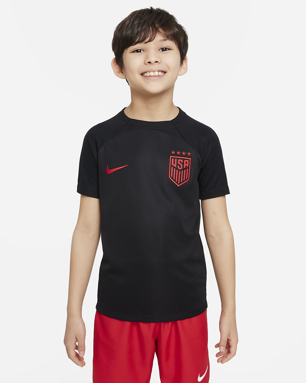 Playera de f tbol de manga corta Nike Dri FIT para ni os talla