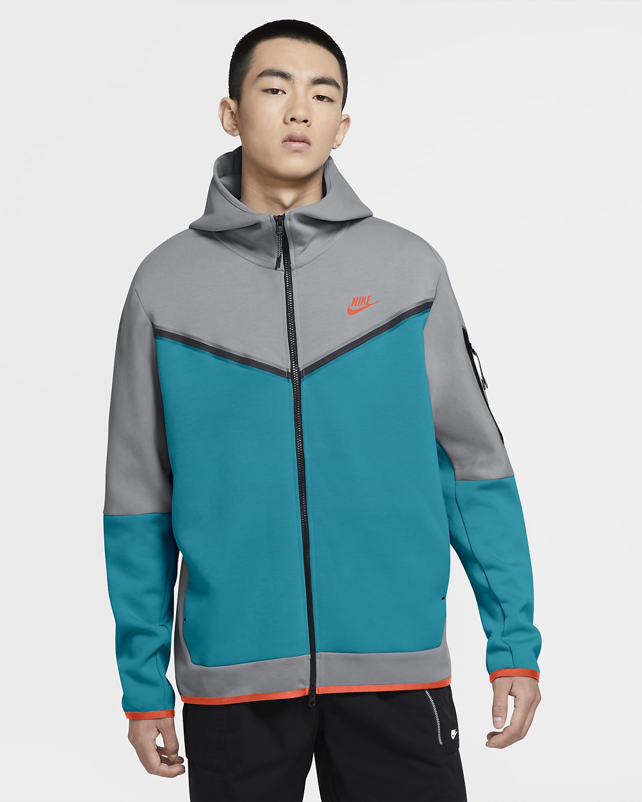 Nike Tech Fleece Tracksuit Grey And White Sale Online, 51