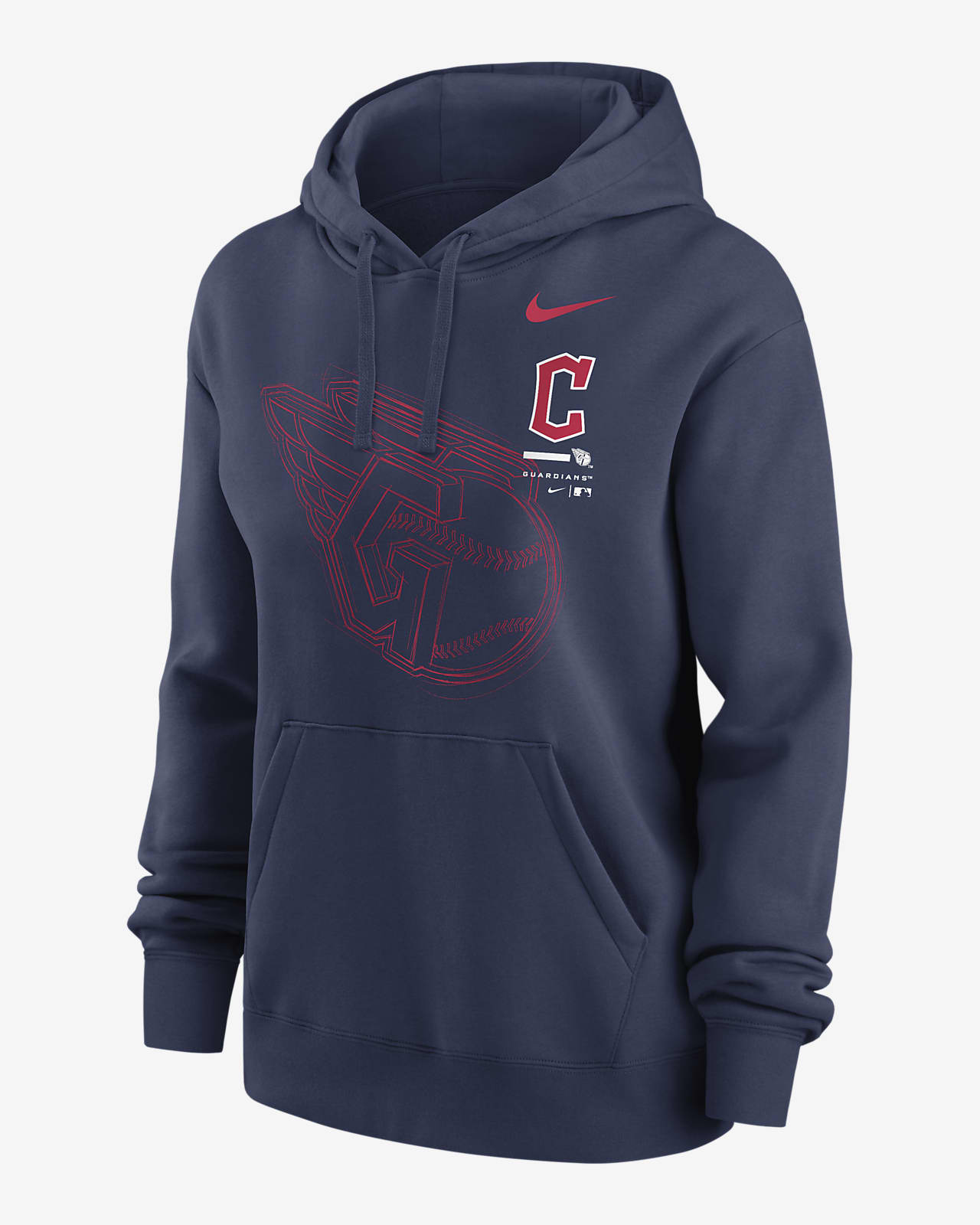 Nike Big Game (MLB Cleveland Guardians) Women's Pullover Hoodie
