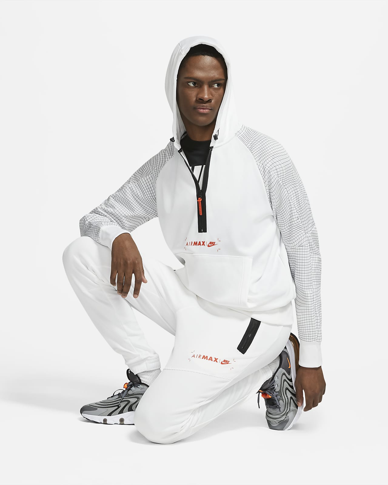 Nike Sportswear Air Max Men's 1/2-Zip Fleece Hoodie. Nike LU
