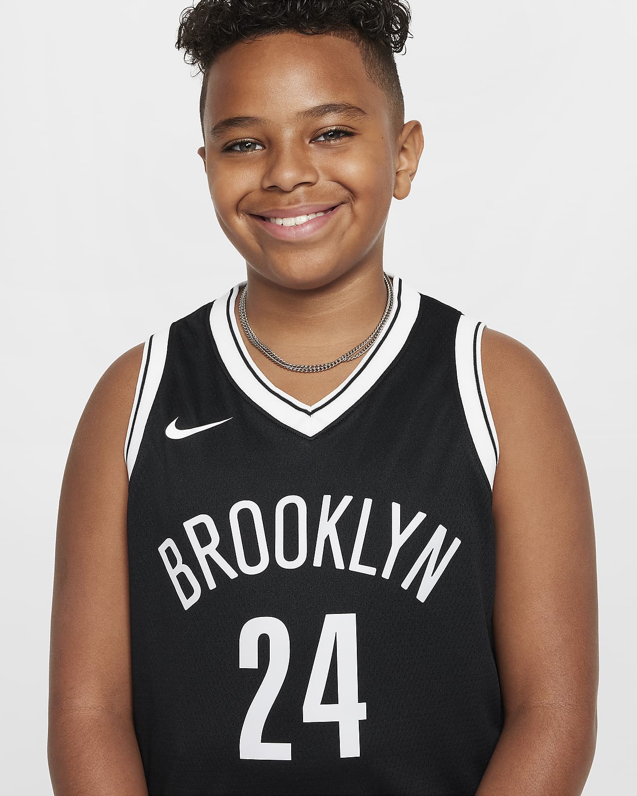 Brooklyn Nets Icon Edition 2021/22 Older Kids' Nike NBA Swingman 