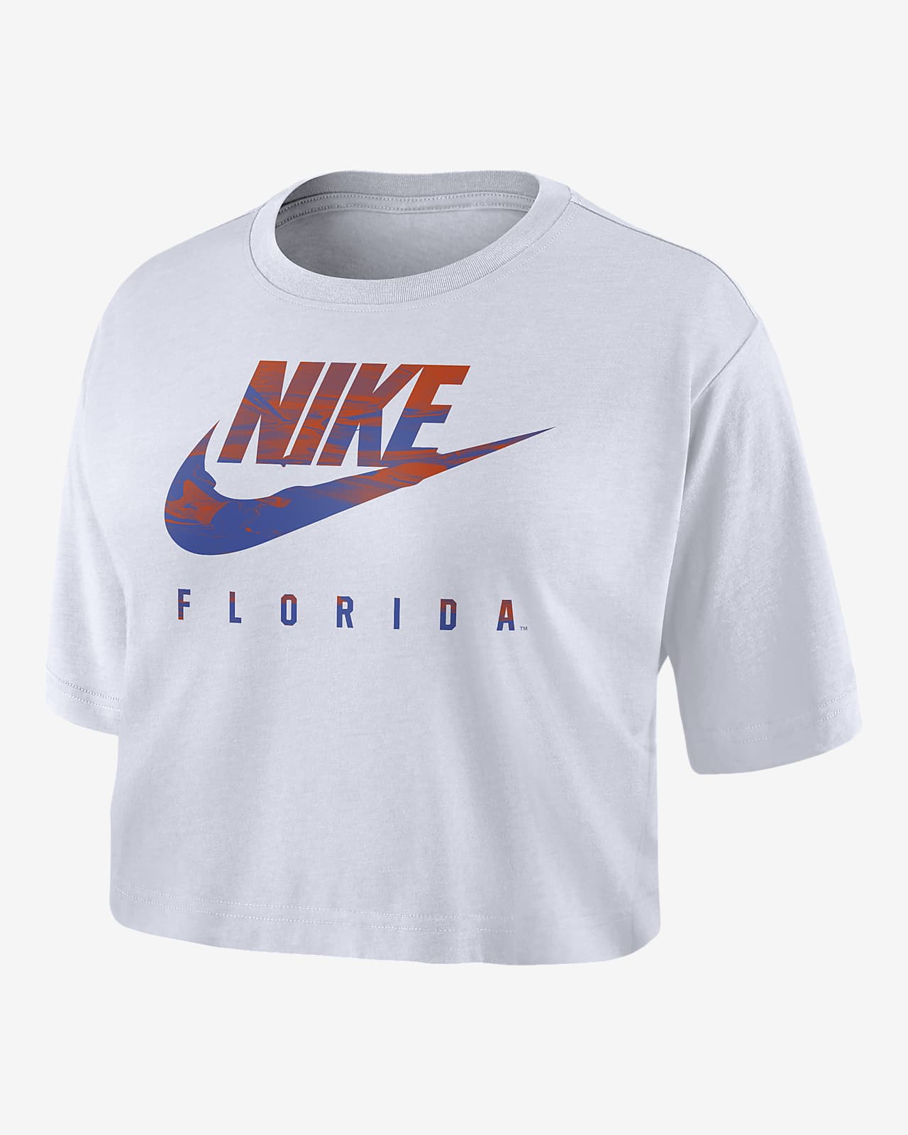 nike women's cropped t shirt