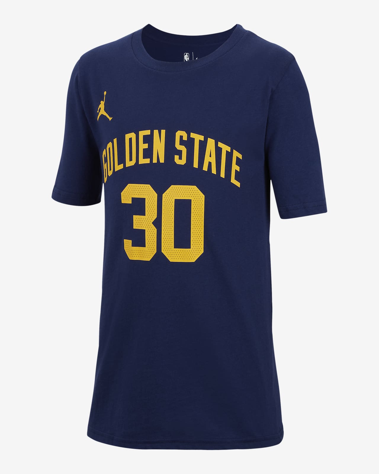 Stephen Curry Golden State Warriors Statement Edition Big Kids' (Boys')  Jordan NBA T-Shirt.