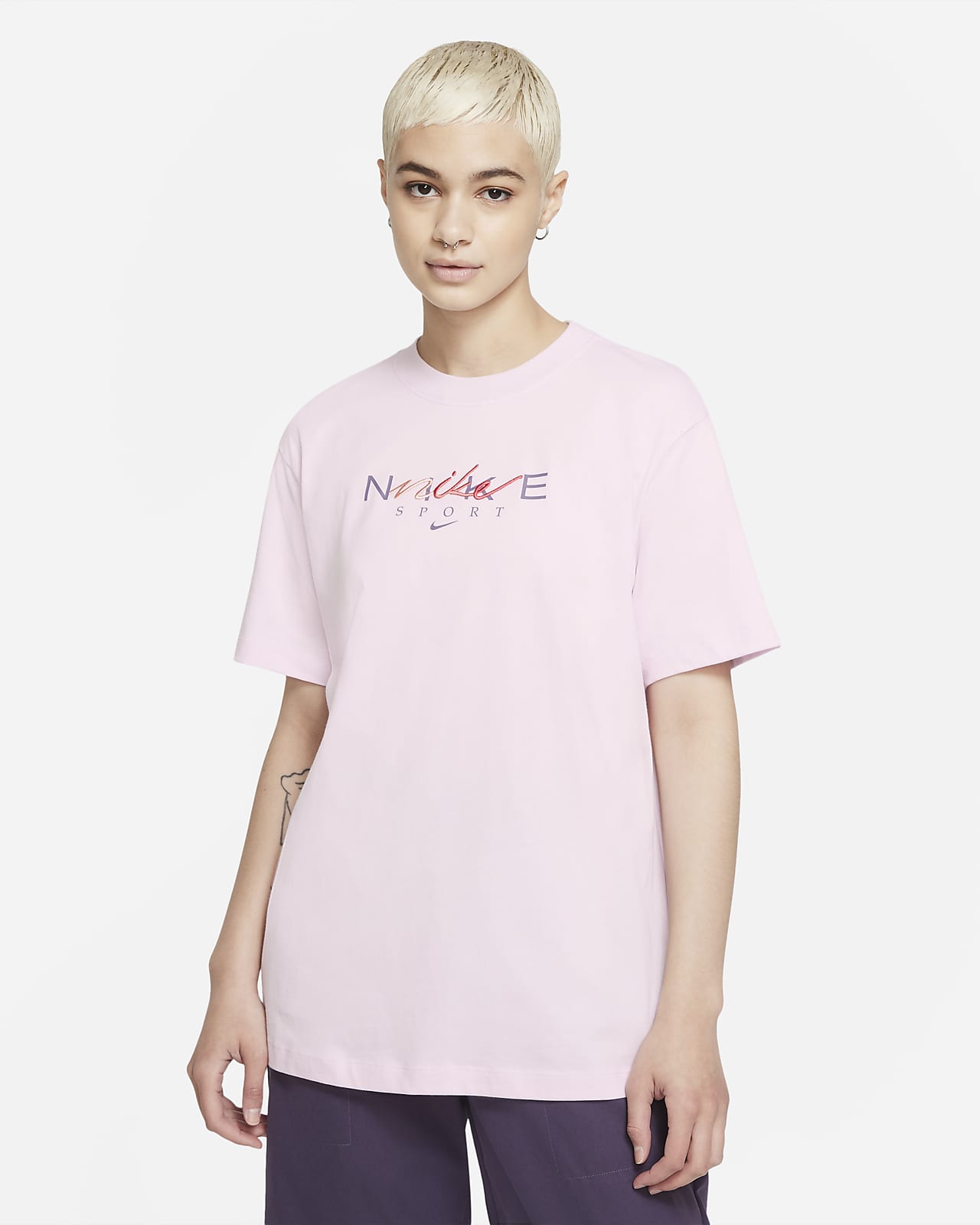 Buy pink nike boyfriend t shirt> OFF58