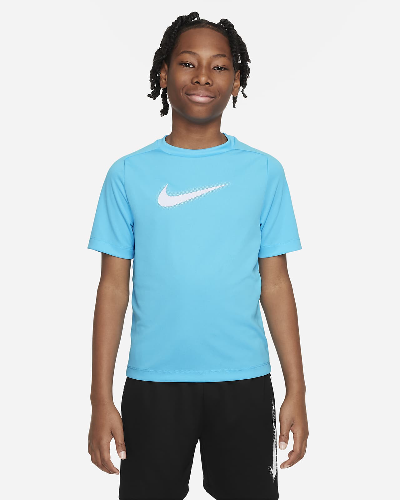 Nike Dri-FIT Multi+ Big Kids' (Boys') Graphic Training Top
