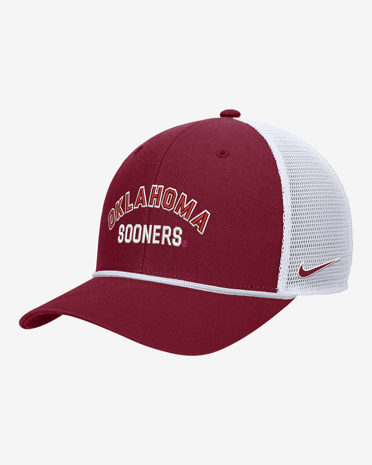 Gorra de rejilla universitaria con cierre a presión Nike Oklahoma