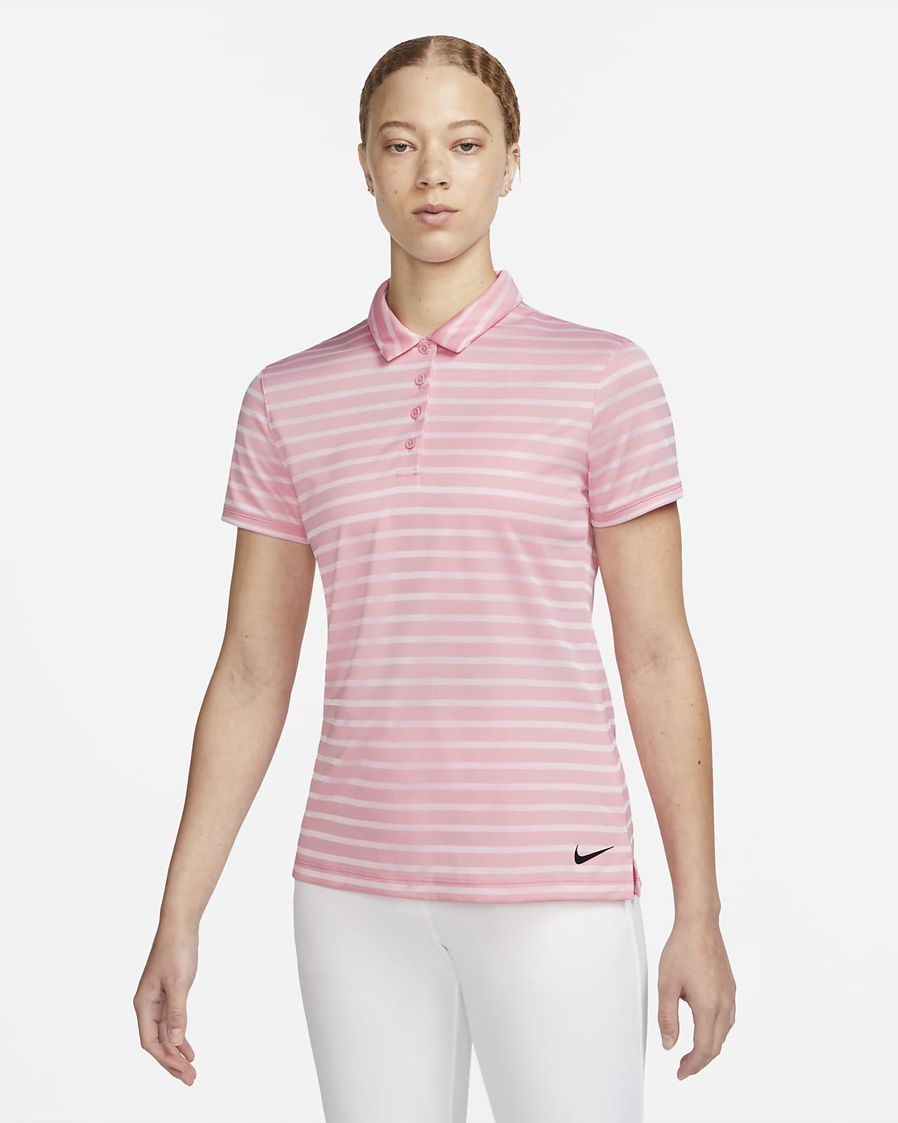 Striped Golf Polo. Nike 
