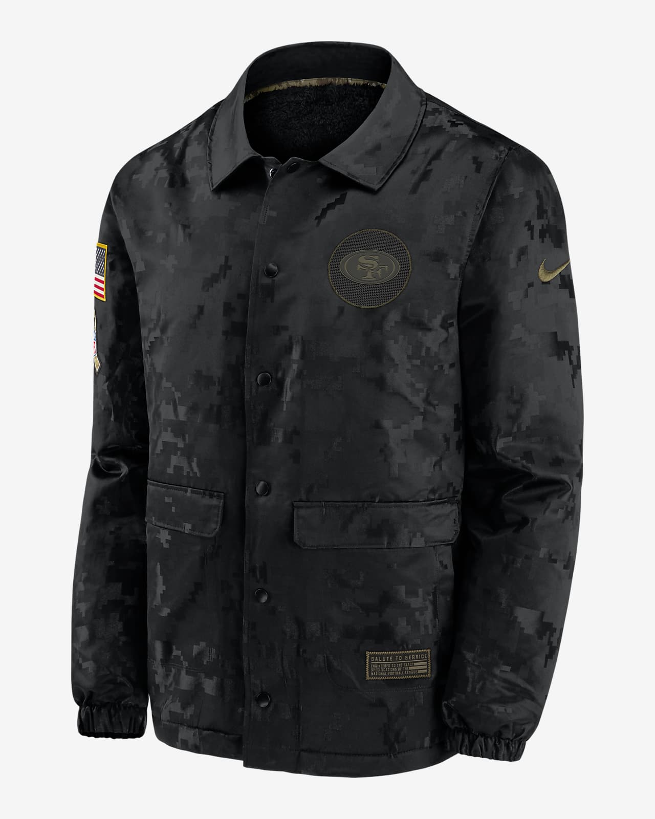 salute to service 49ers jacket