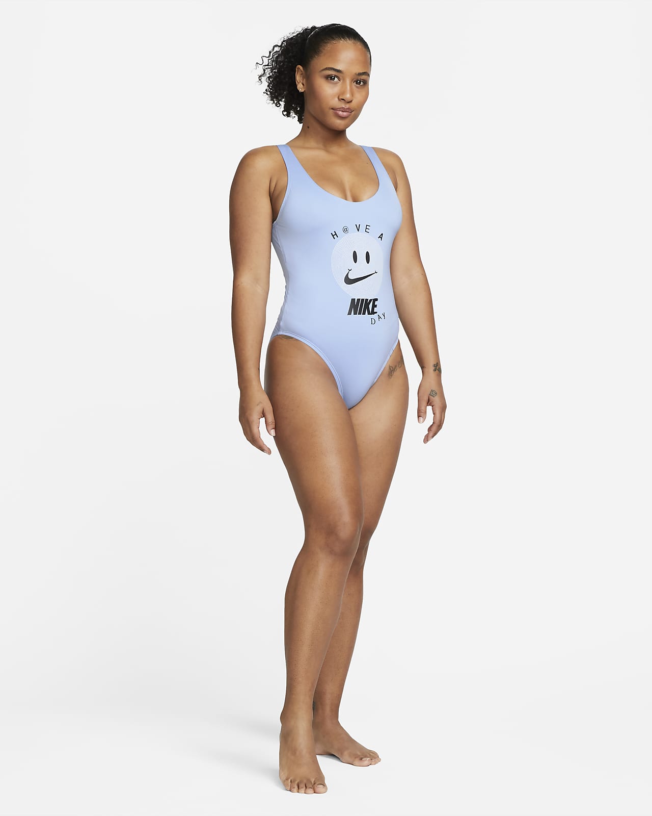 Ocean Blues Women's Black High Cut Low Back One Piece Swimwear