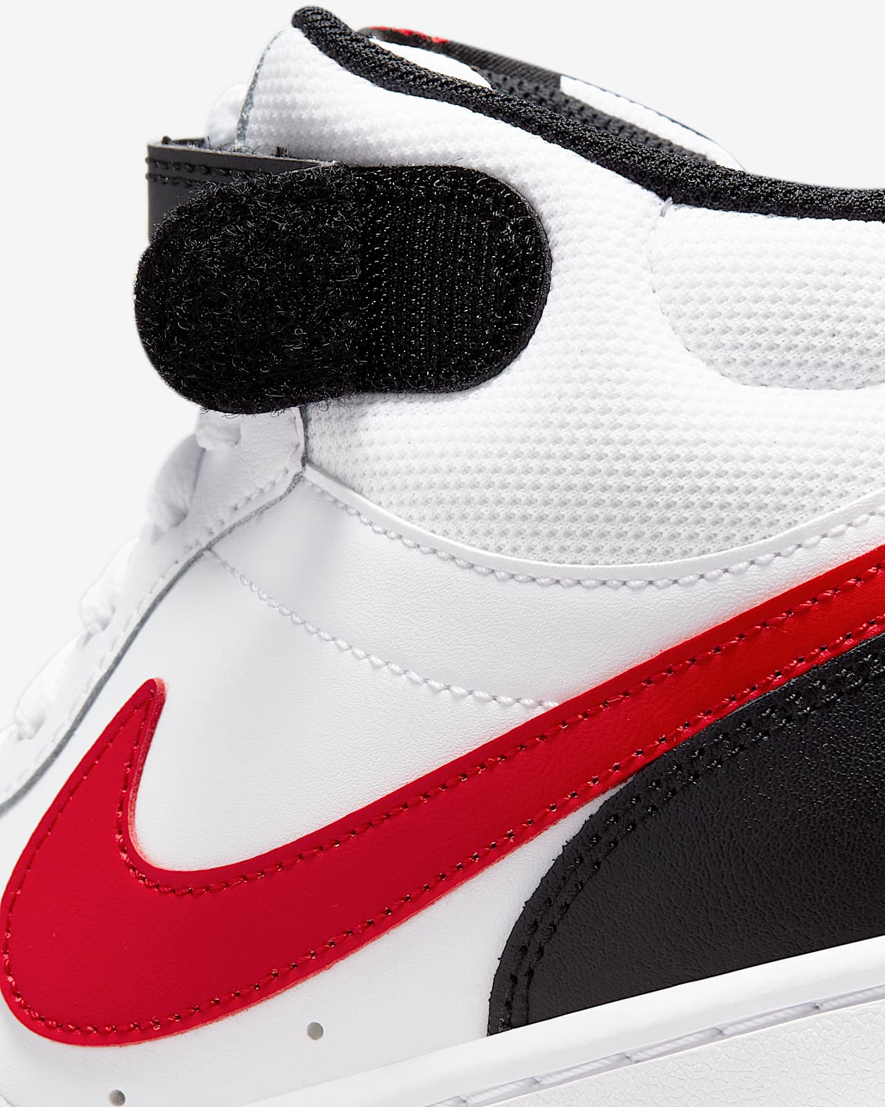 nike court borough mid white sneakers