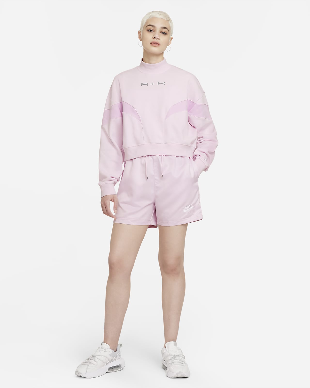 Nike Air Sudadera de tejido Fleece de cuello alto - Mujer. Nike ES