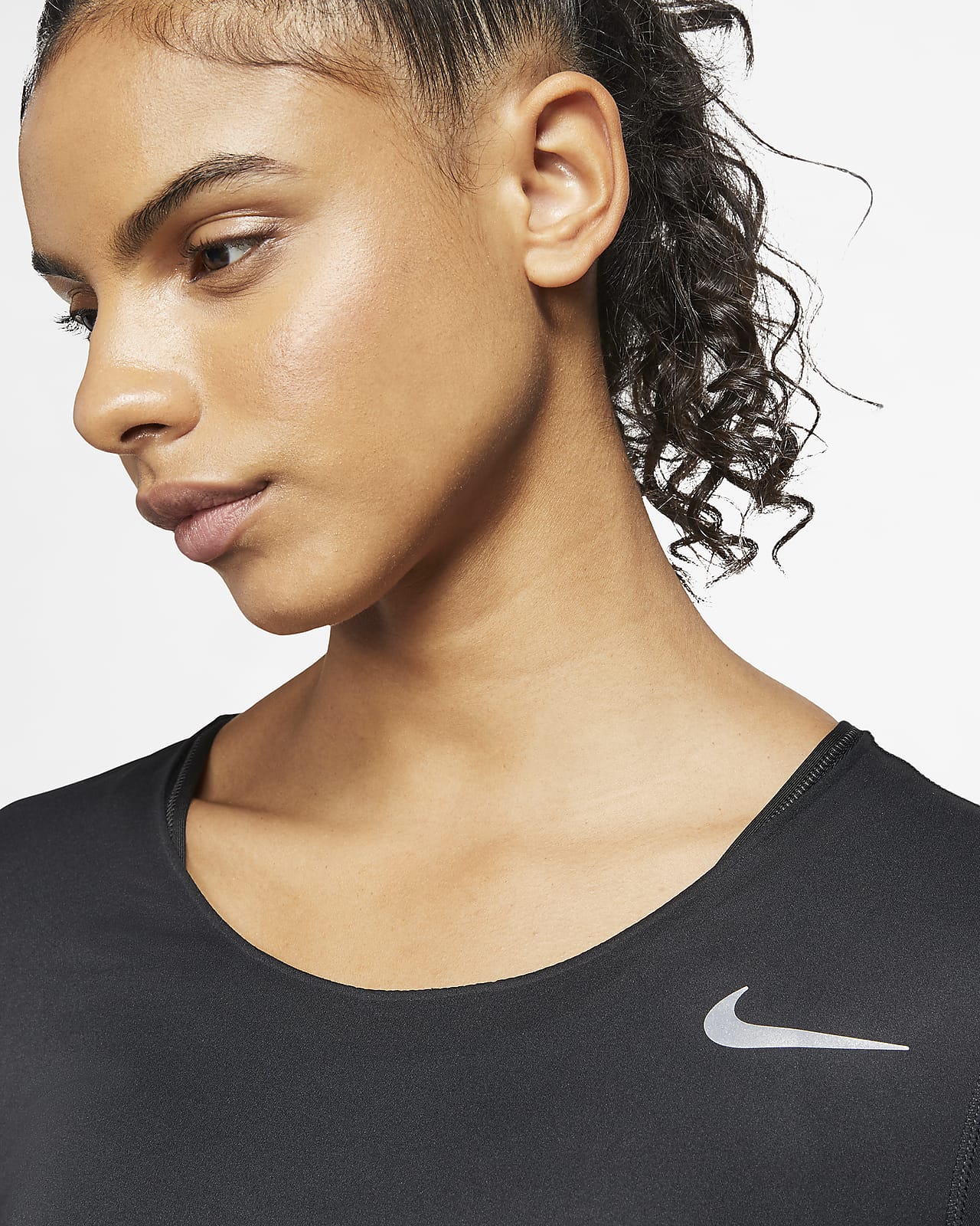 nike orange running top