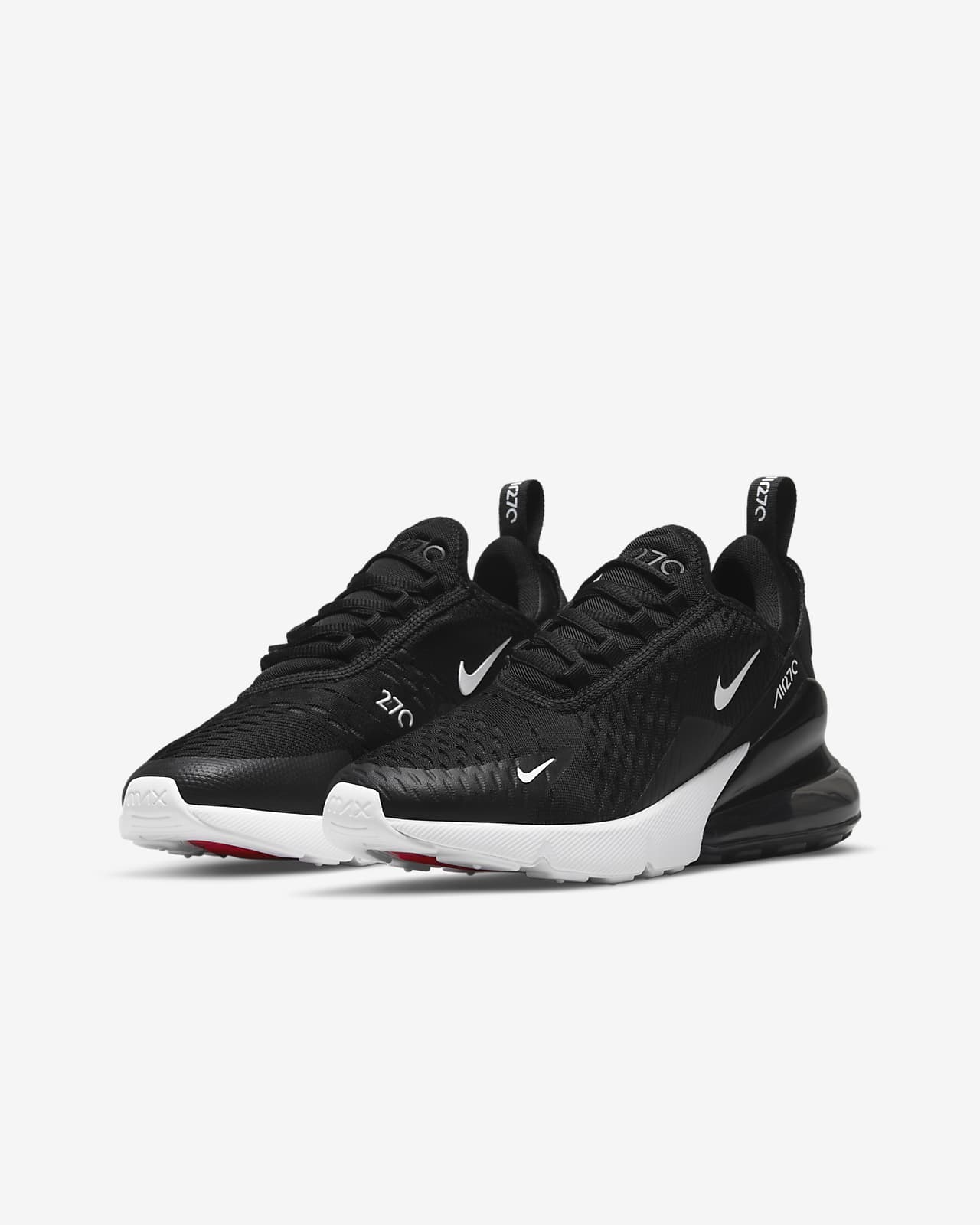 youth nike air max 270 black and white