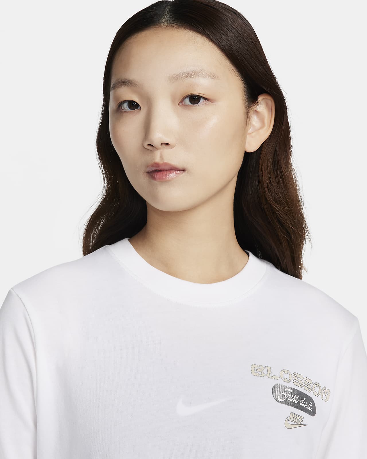 Nike Womens Athletic Shirt Knit Long Sleeve - XL 588534-032 Grey/black, 640135573132 - Nike clothing - Gray