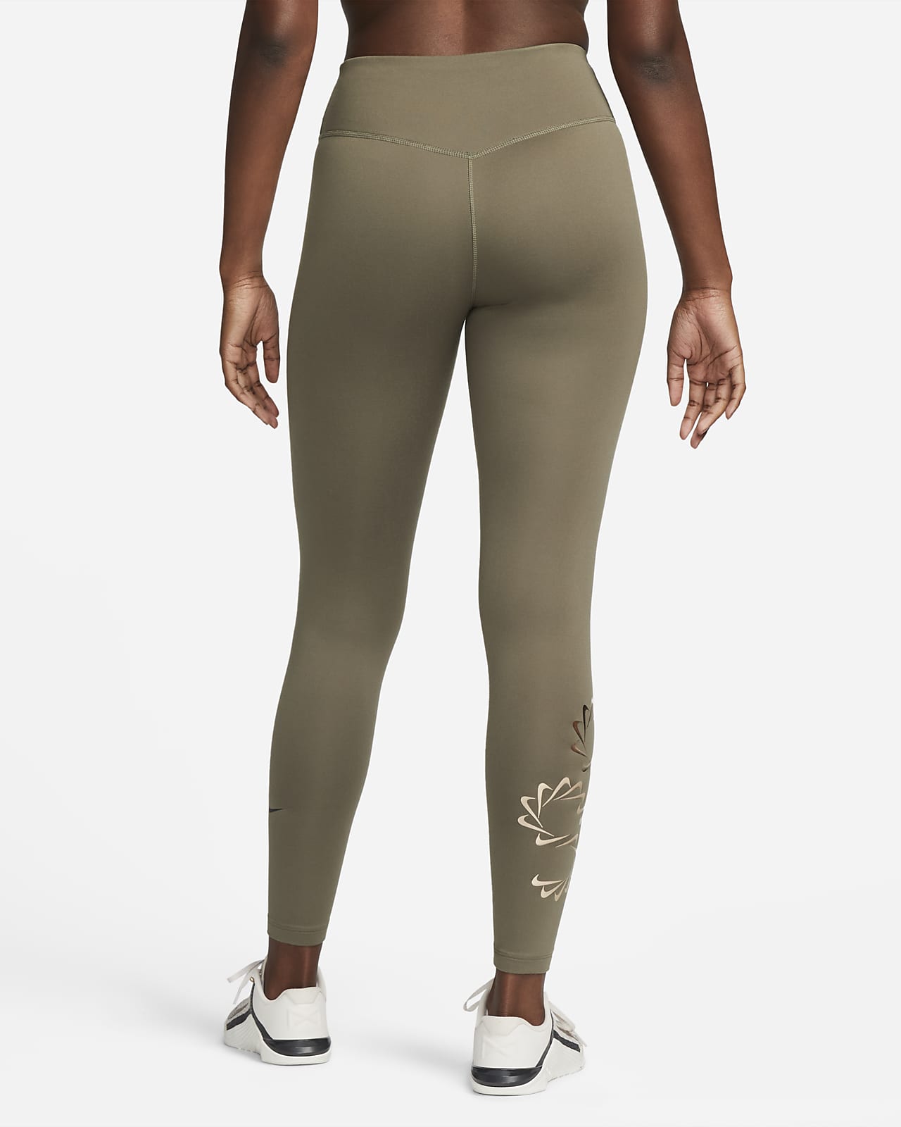 Nike Therma-FIT One Women's Mid-Rise Graphic Training Leggings.