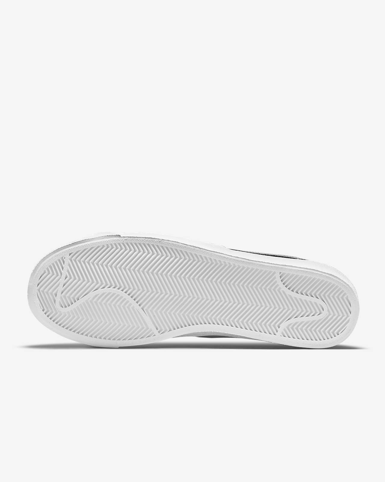 nike blazer low womens white and black