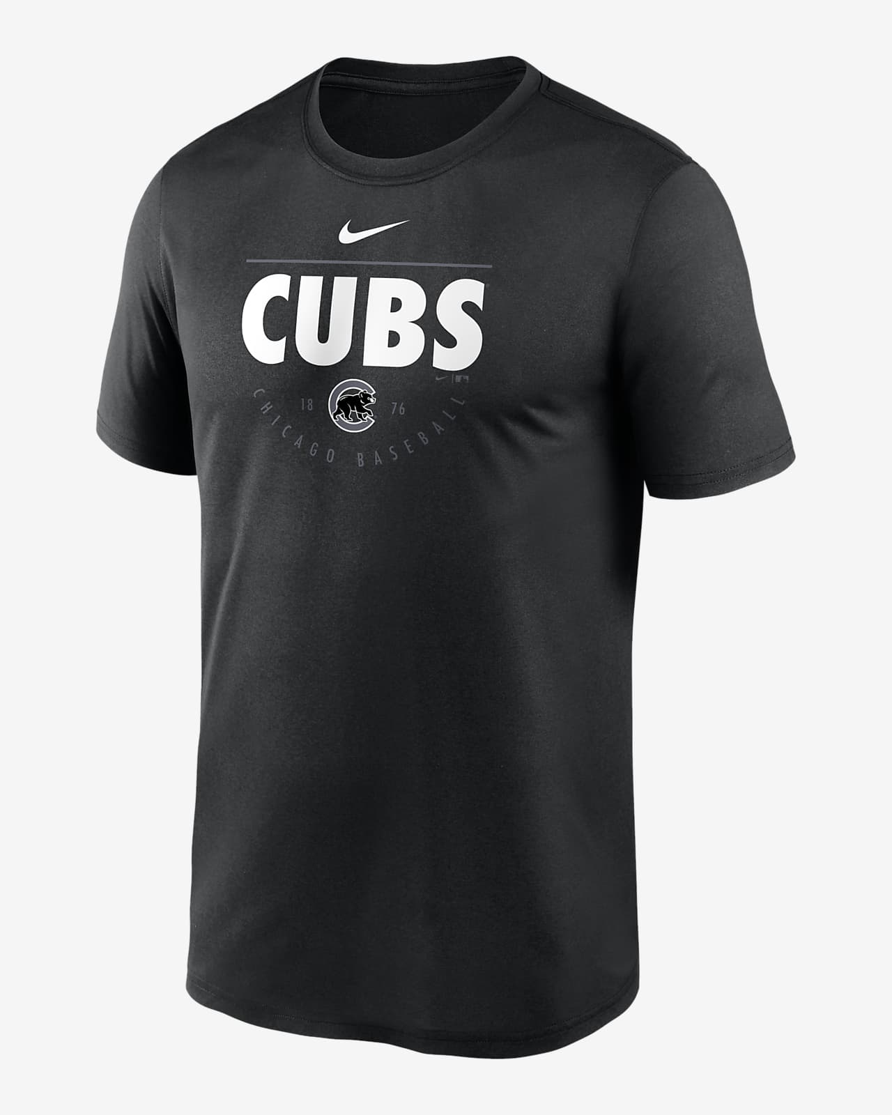 black chicago cubs shirt