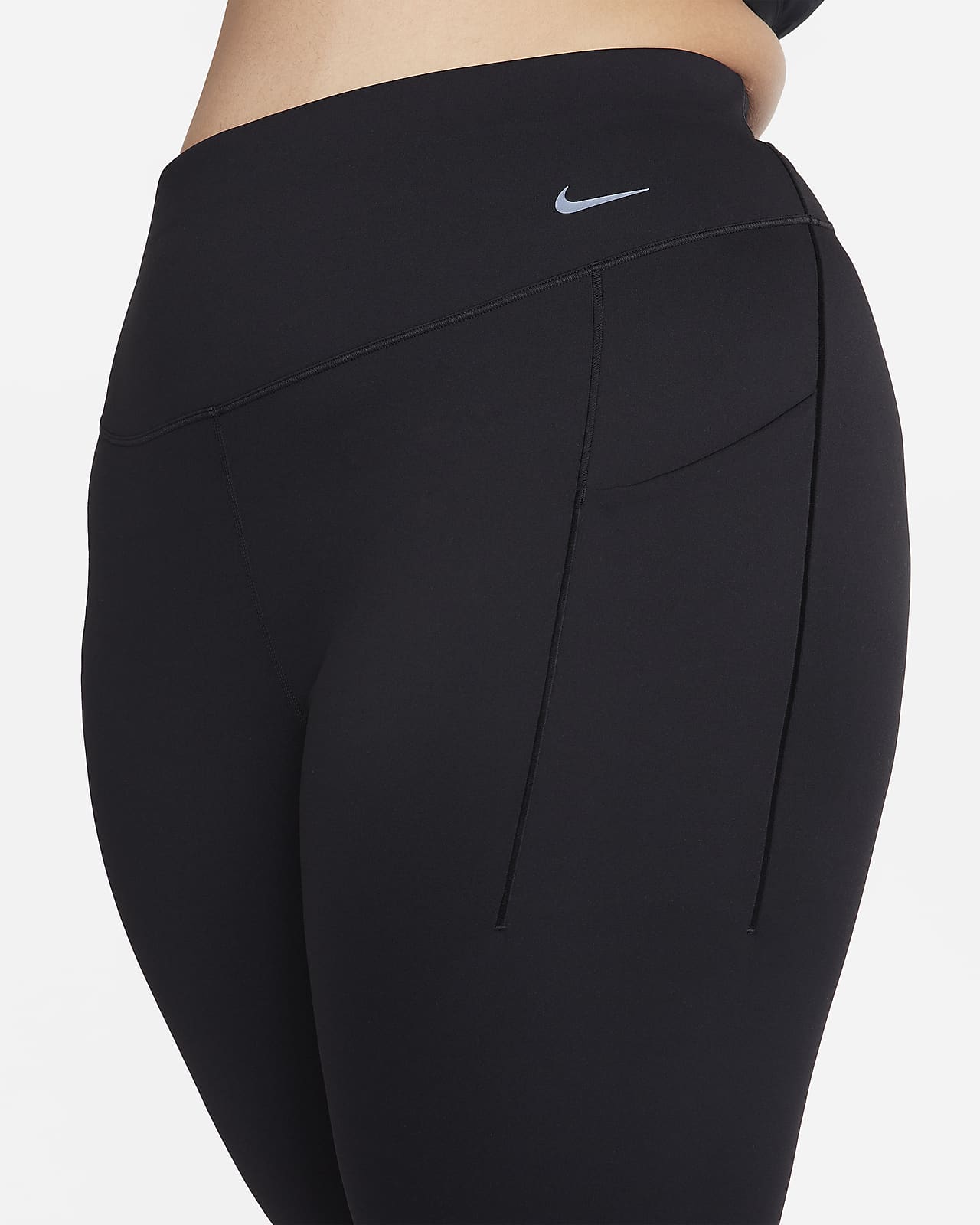 Nike Womens Sportswear Leggings 7 8 Black Womens Clothing - Shop