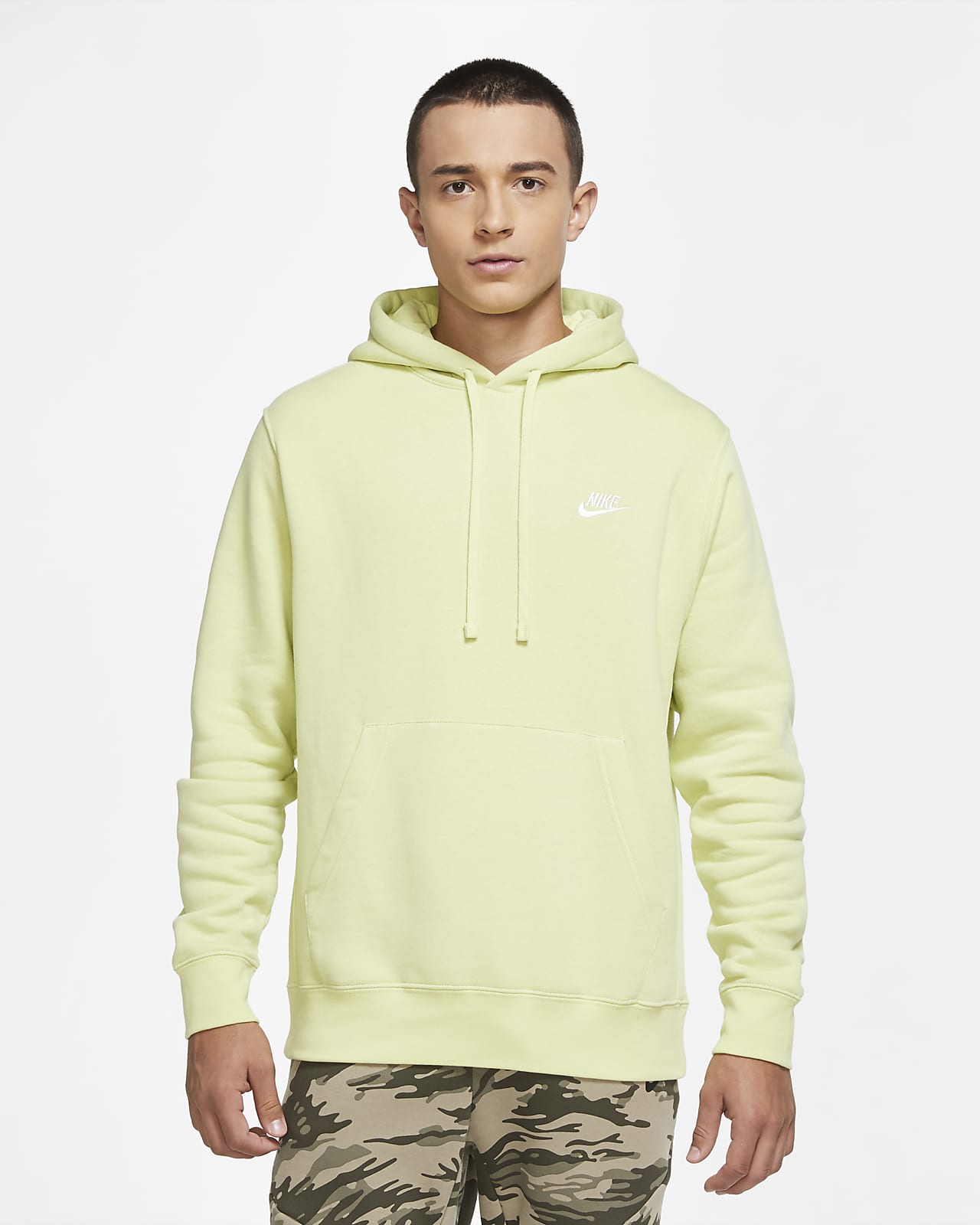 nike pullover hoodie yellow