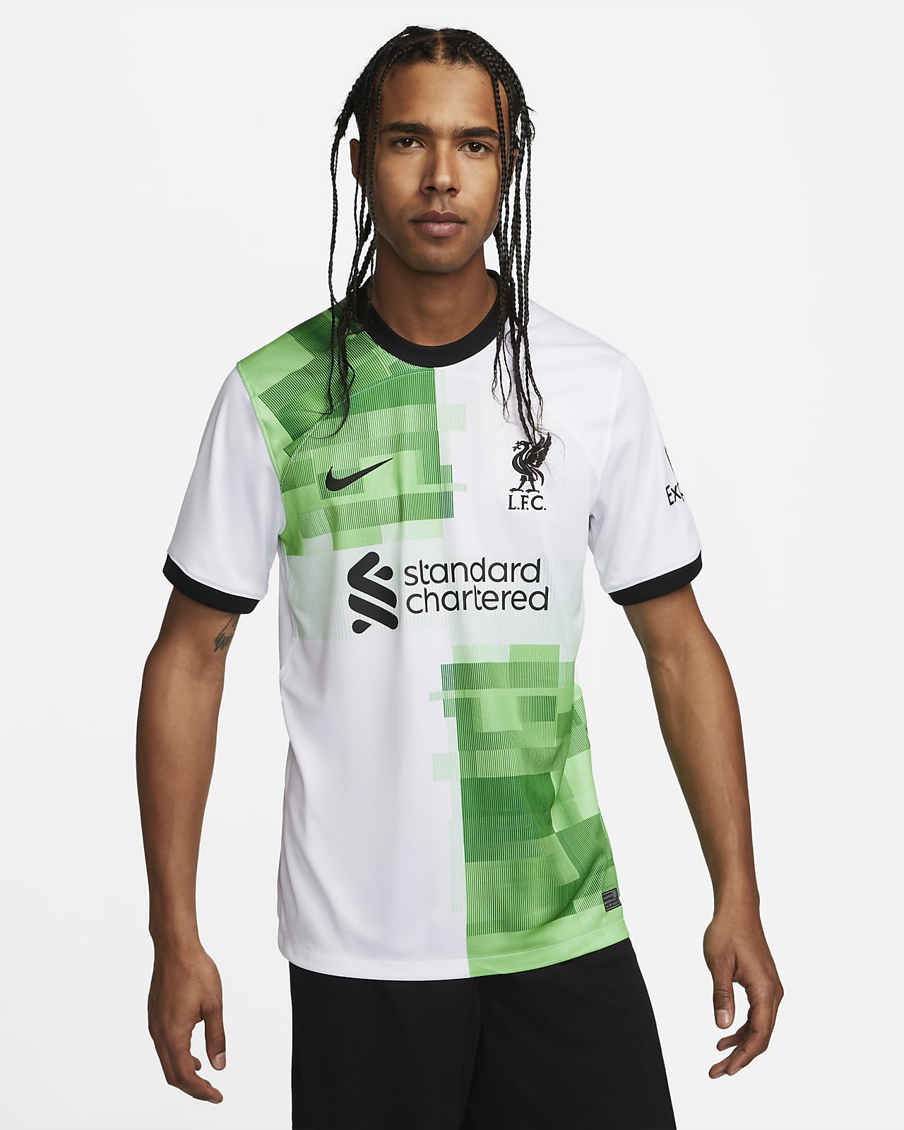 Nike Men's Liverpool 2023/24 Away Jersey White/Green, XL