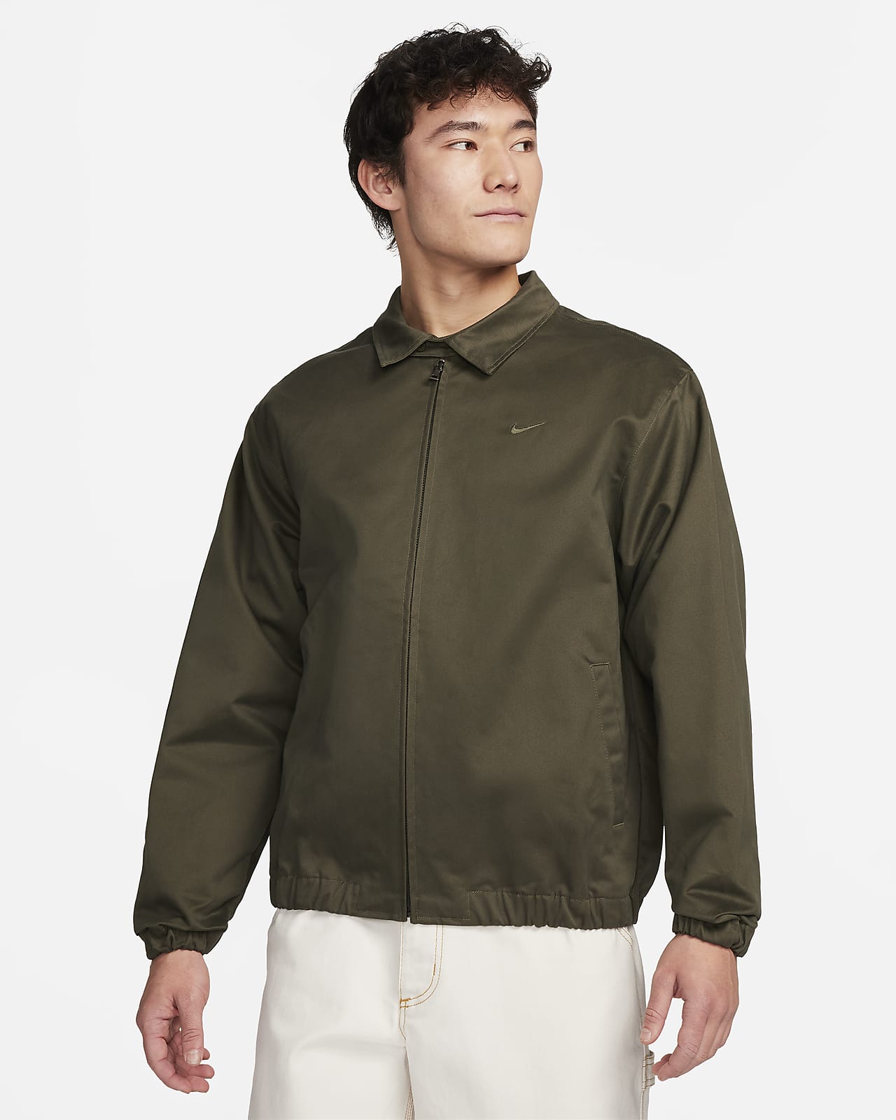 เสื้อแจ็คเก็ตแฮริงตันแบบทอผู้ชาย Nike Life