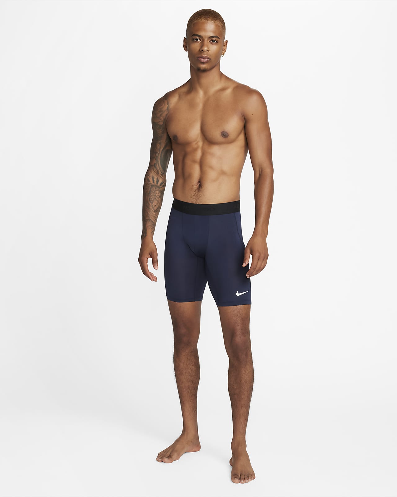 Nike Pro Men's Dri-Fit Shorts, XXL, White/Black/Black