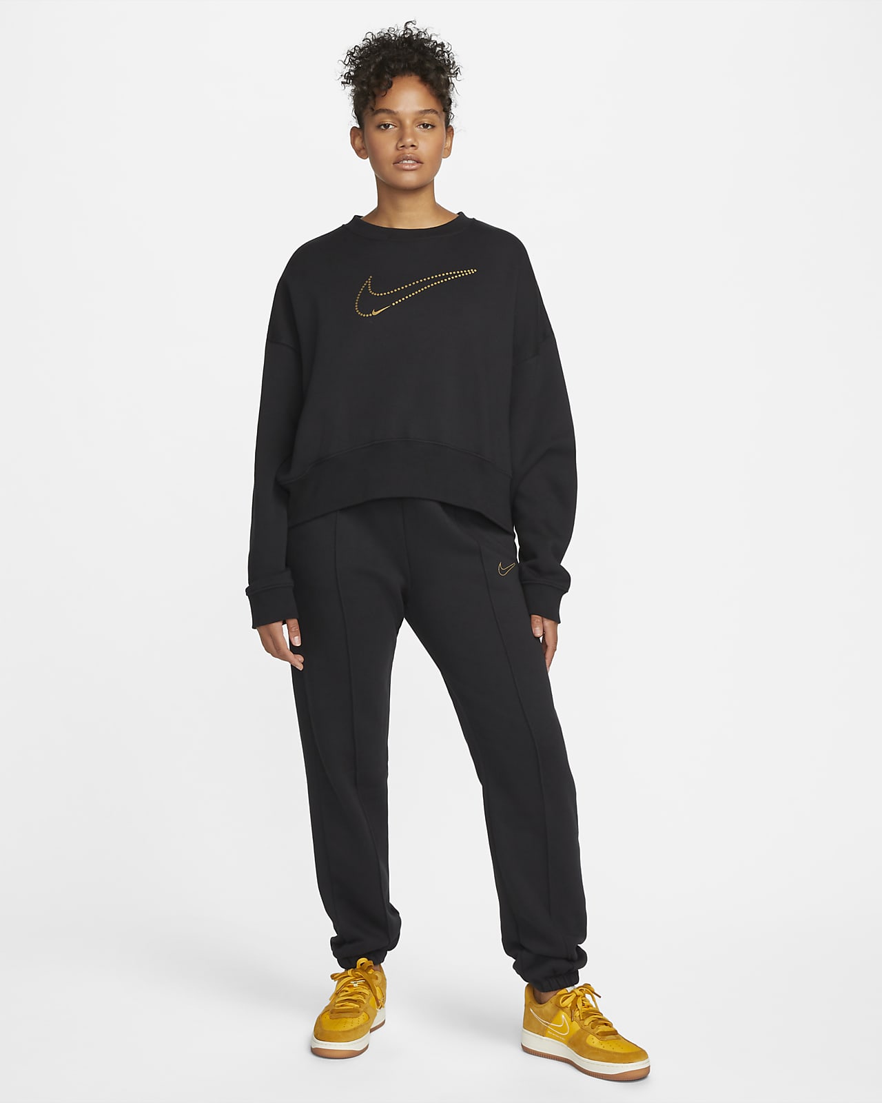 nike sweatshirt metallic