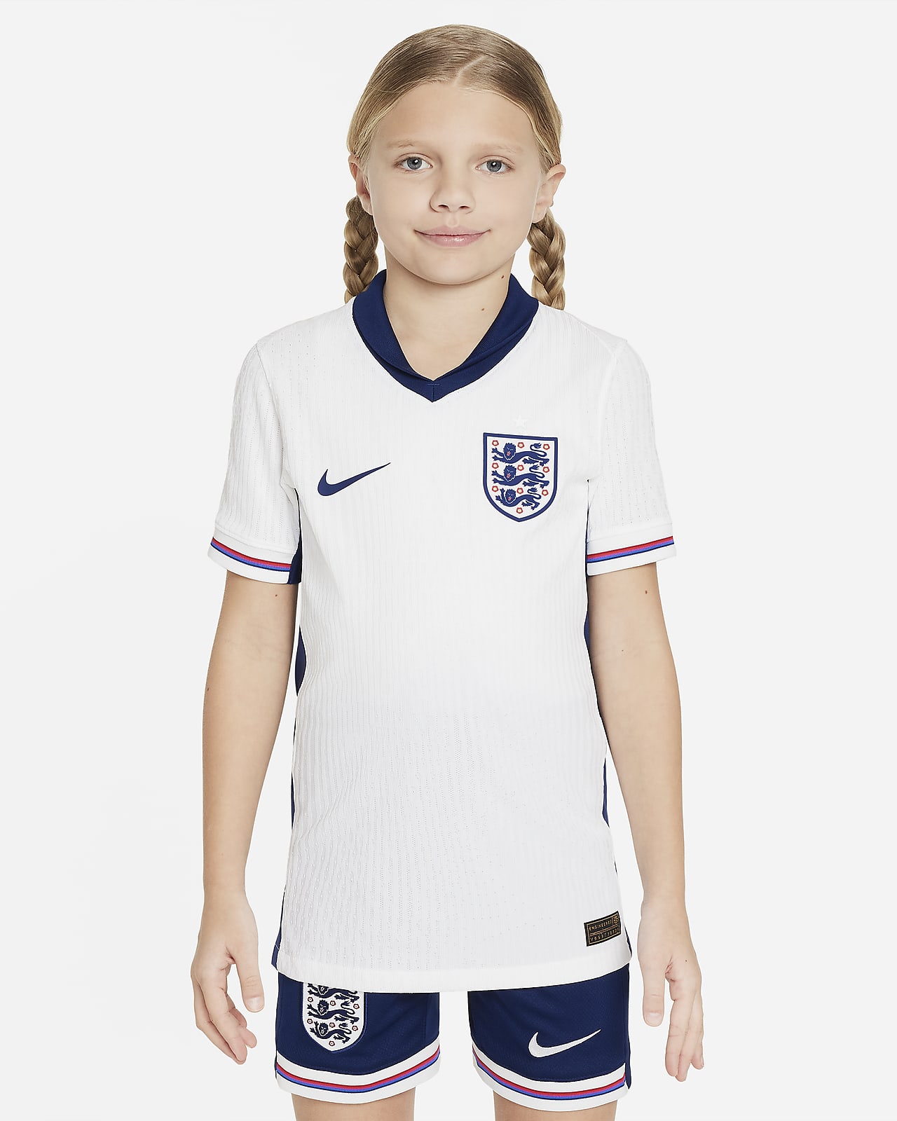 England (Men's Team) 2024/25 Match Home Big Kids' Nike Dri-FIT ADV Soccer Authentic Jersey