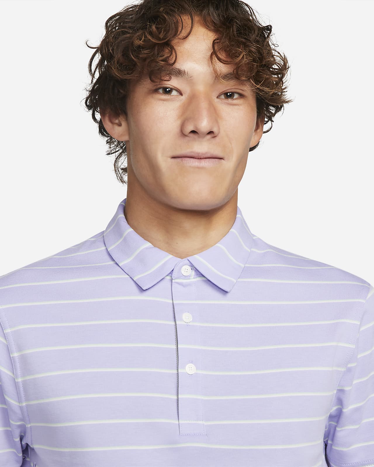 nike dri fit striped polo