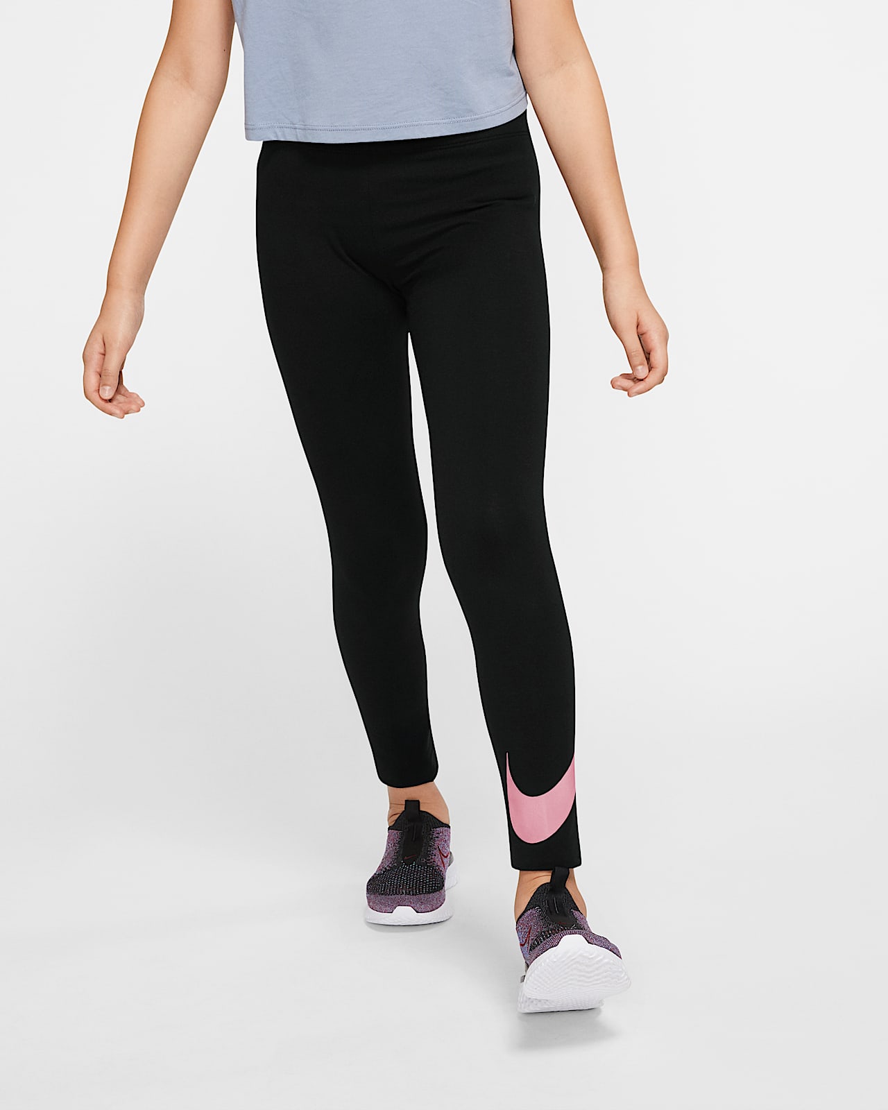 girls pink nike leggings