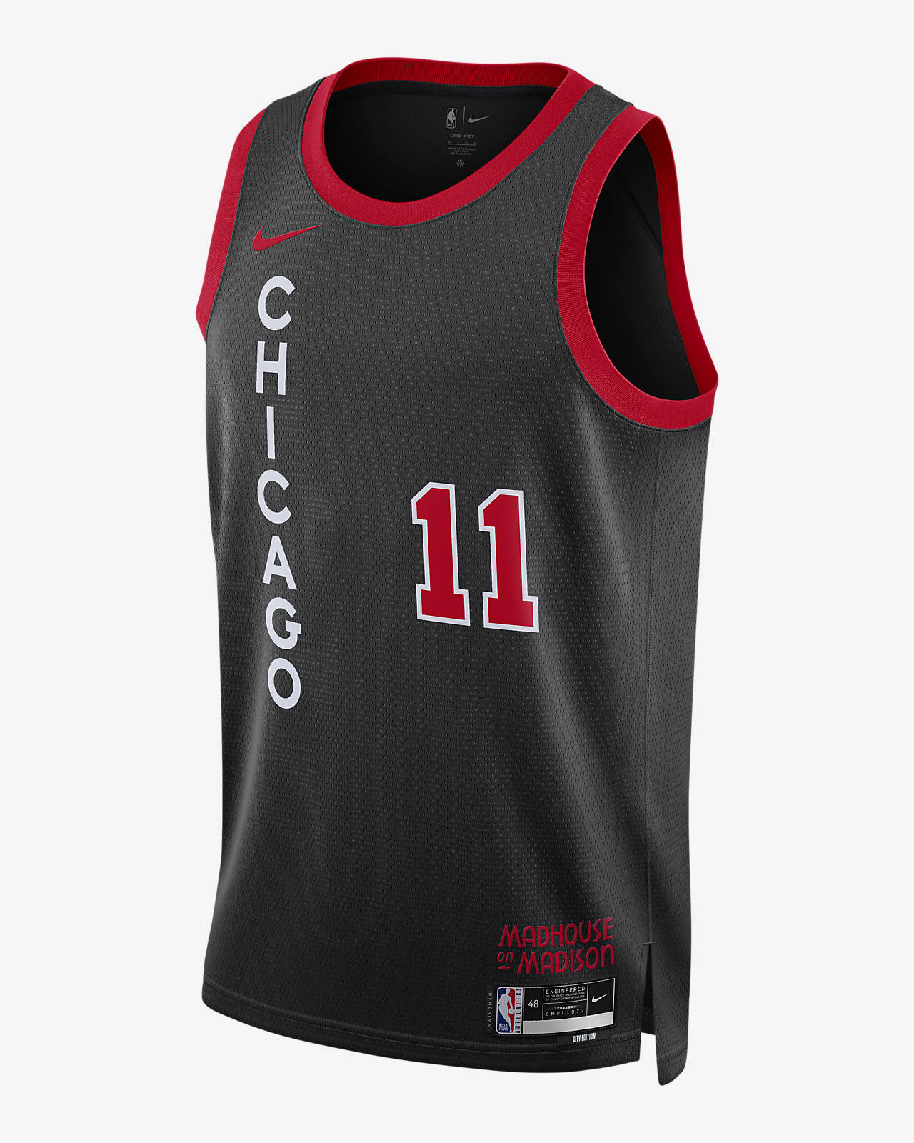 Demar DeRozan Chicago Bulls City Edition 2023/24 Nike Dri-FIT Swingman NBA-jersey voor heren